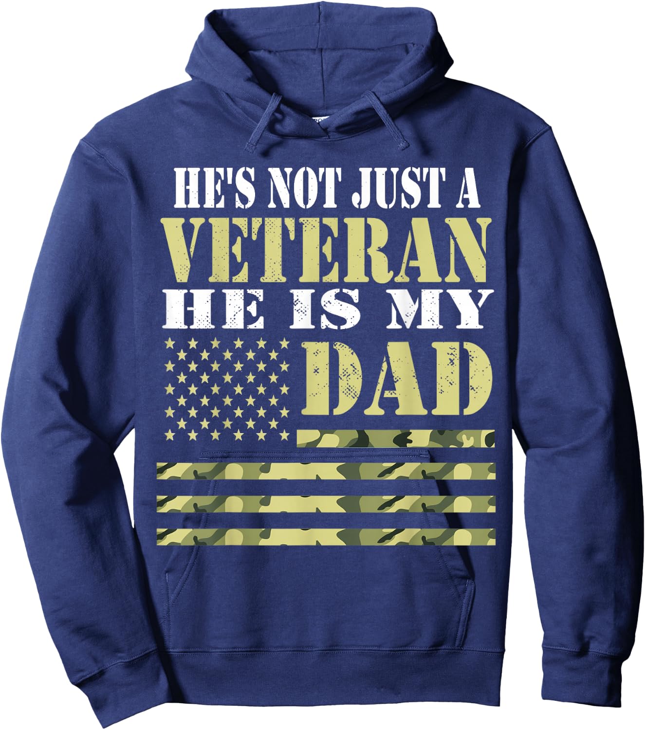 Army Veteran For Proud Veteran Dad From Daughter Veteran day Hoodie - Hoodie | Navy