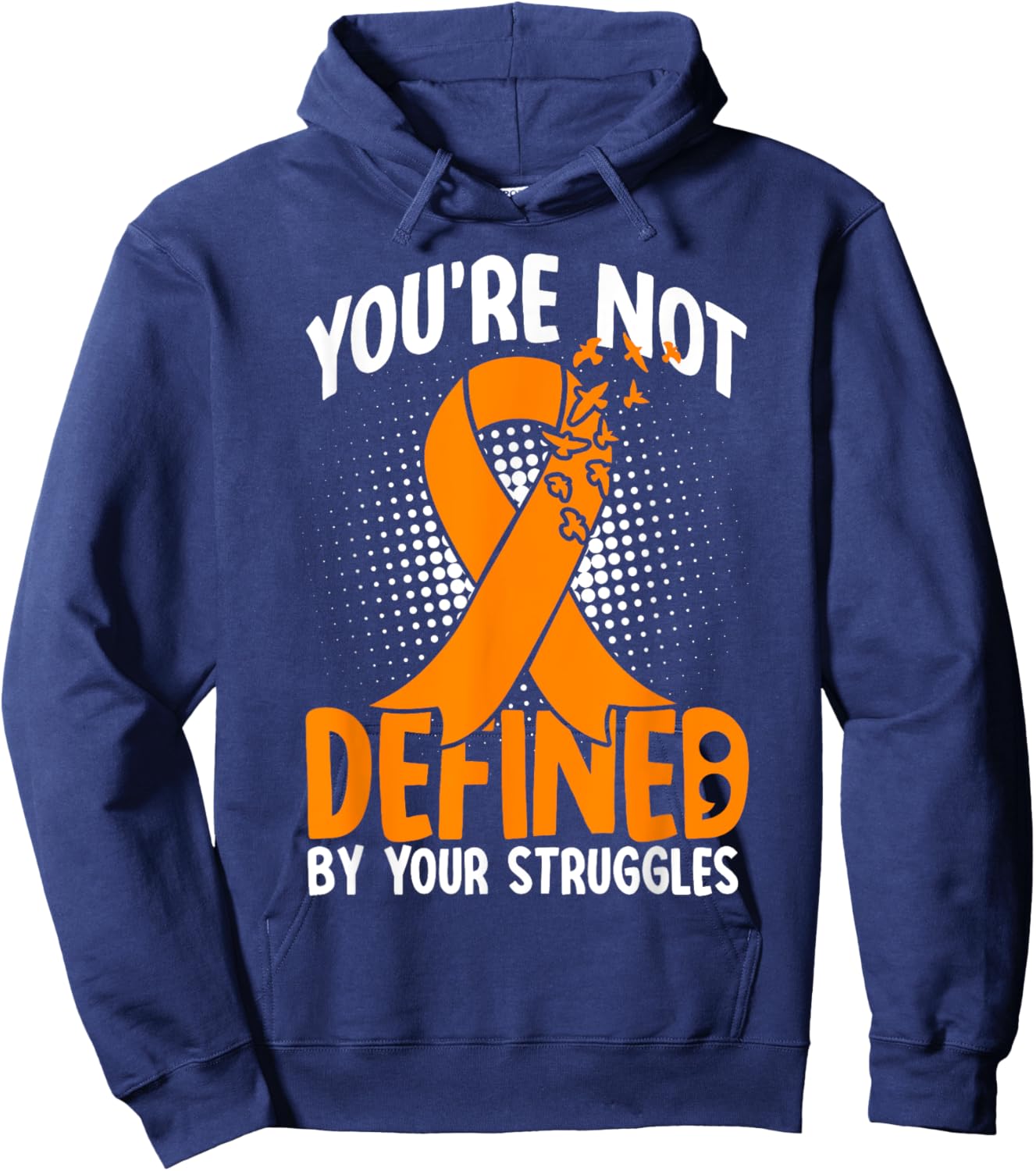 Self Harm Awareness Motivational Positive Mindfulness Hoodie - Hoodie | Navy