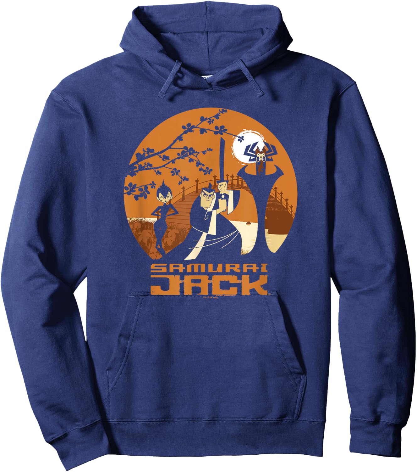 Samurai Jack Halloween Group Shot Character Poster Hoodie - Hoodie | Navy