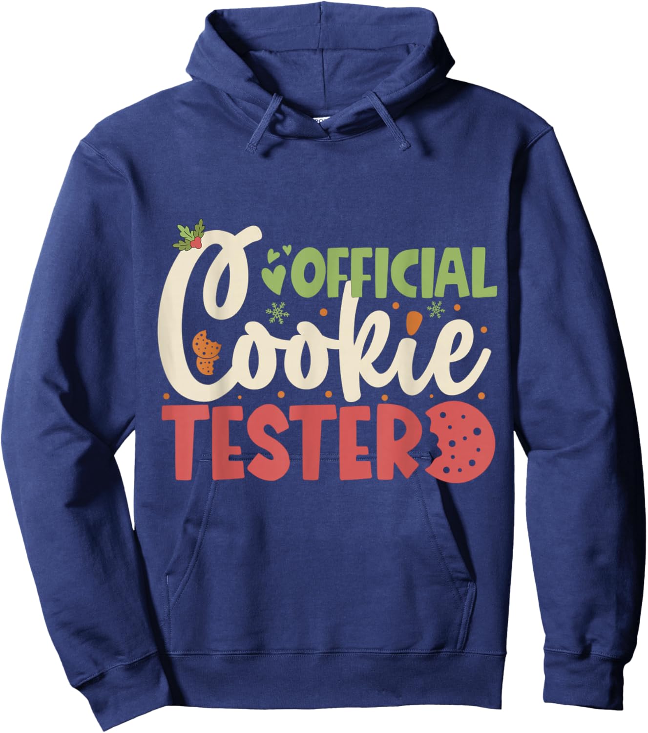 Official Cookie Tester Funny Family Christmas Pajamas Hoodie - Hoodie | Navy
