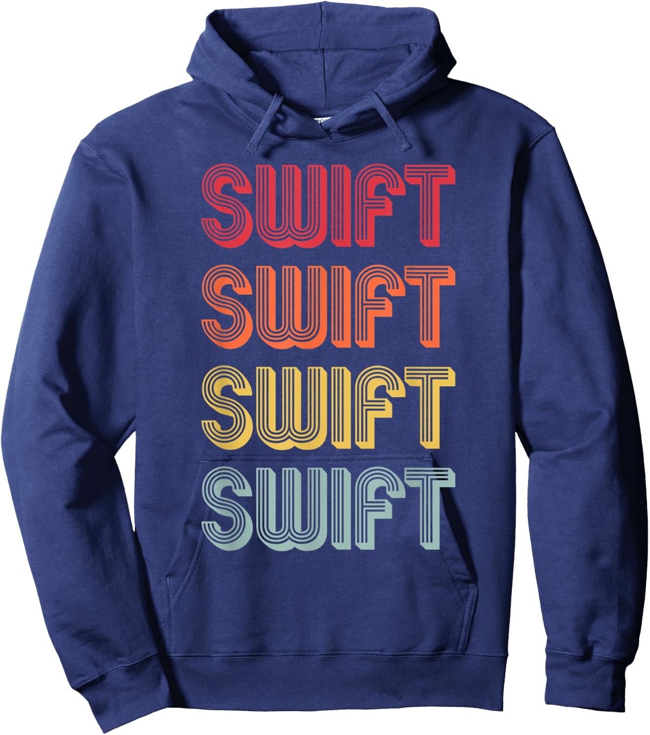SWIFT Gift Surname Funny Retro Vintage 80s Birthday Reunion Hoodie - Hoodie | Navy
