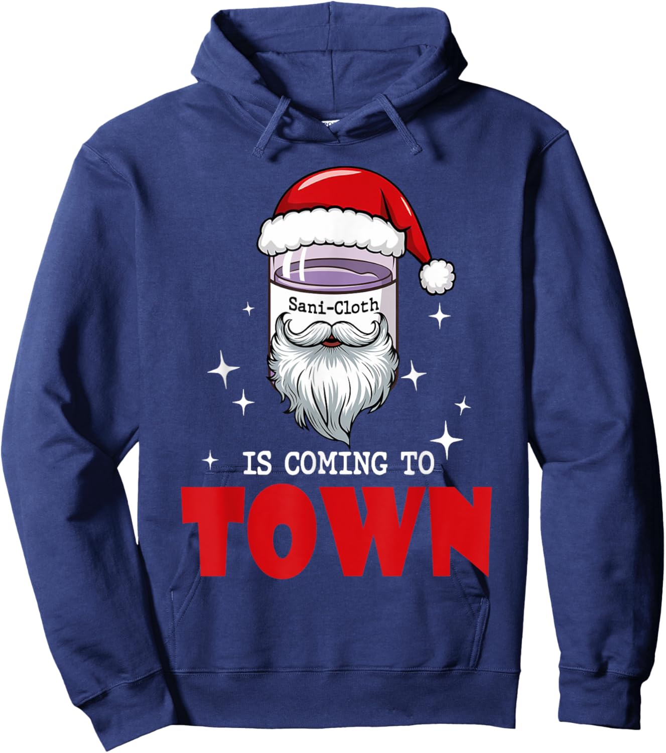Funny Christmas Nurse Aide Rn Aid Tech Medical Assistant Hoodie - Hoodie | Navy