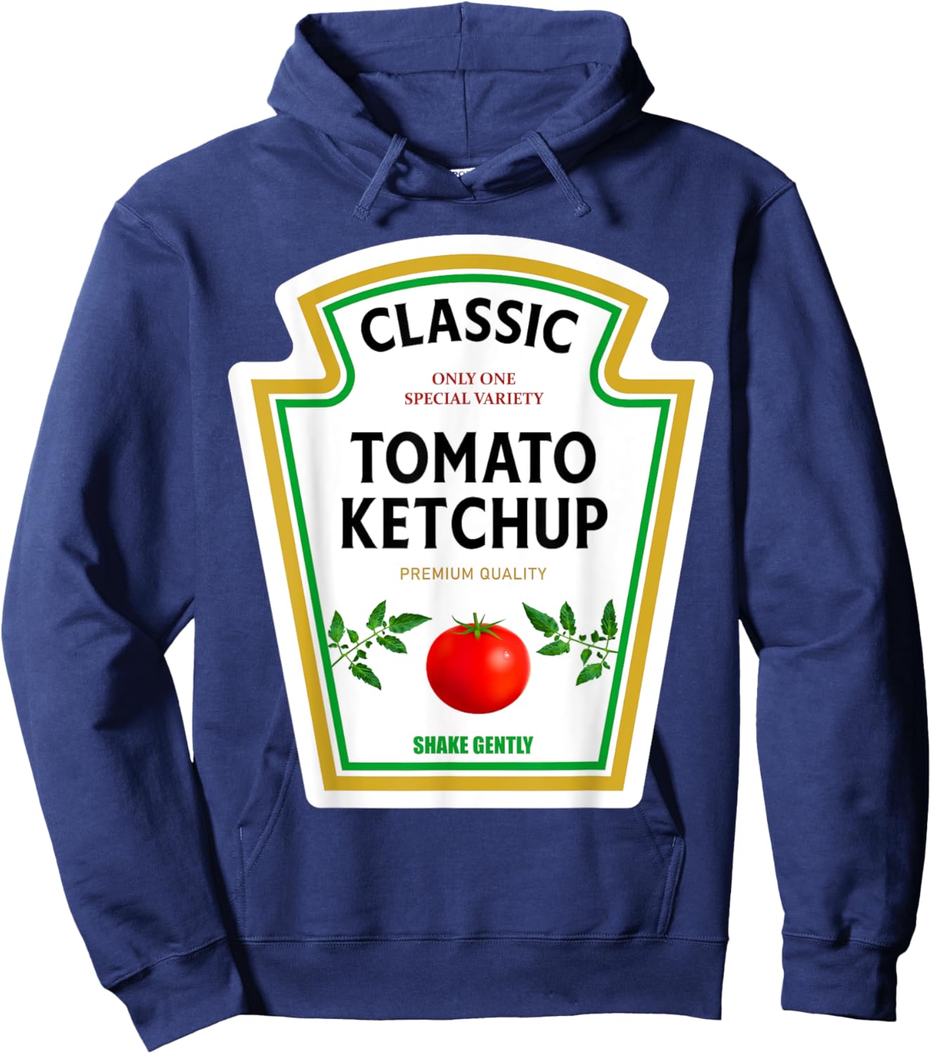 Ketchup Halloween 2024 Costume Matching Mustard Condiments Hoodie - Hoodie | Navy