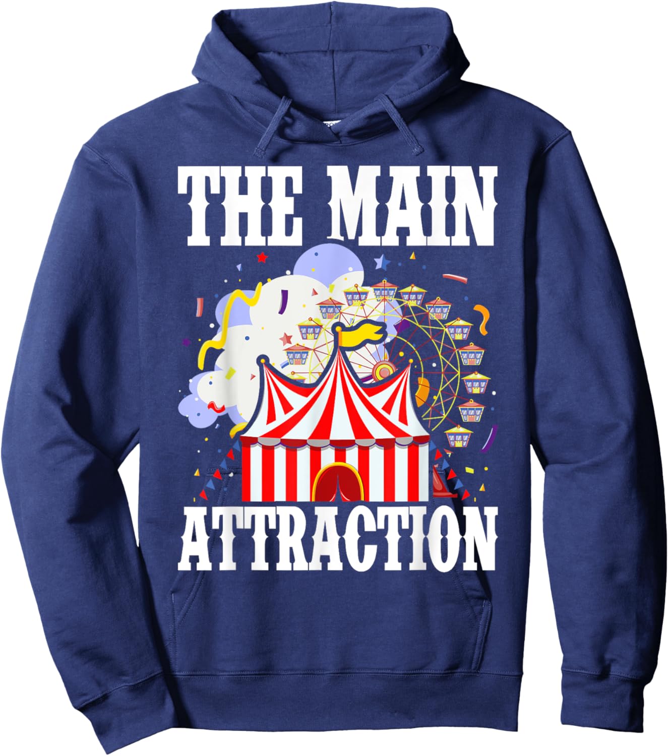 Kids The Attraction Circus Carnival Children Birthday Party Hoodie - Hoodie | Navy