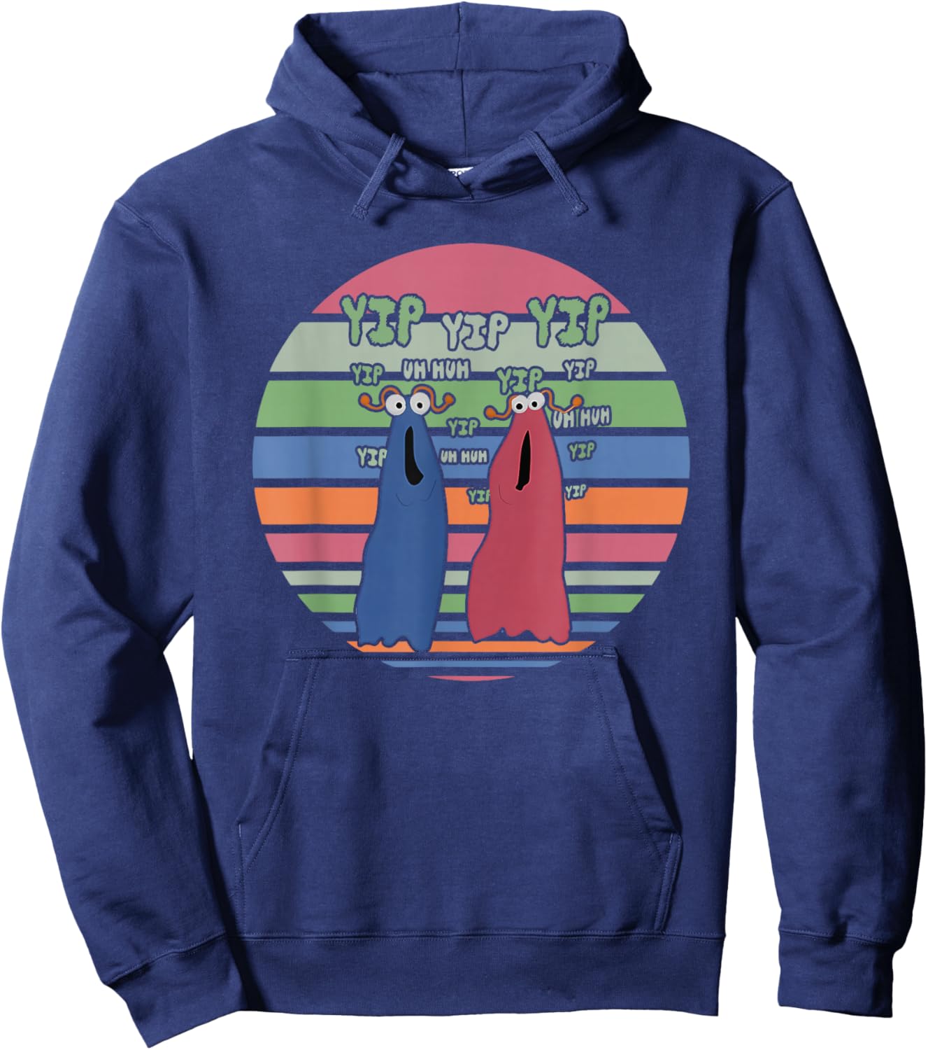 Yip Yip Yip Yip Uh Huh Yip Uh Huh Yip Apparel Hoodie - Hoodie | Navy