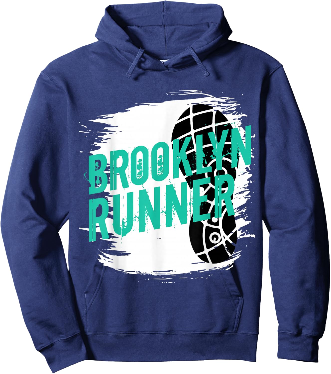 Brooklyn Runner Half Marathon 5k Running Race Gift New York Hoodie - Hoodie | Navy