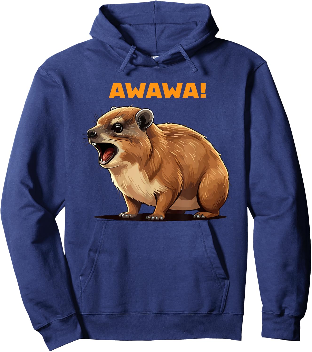 Rock Hyrax Lover Awawa Funny Groundhog Dassie Hoodie - Hoodie | Navy