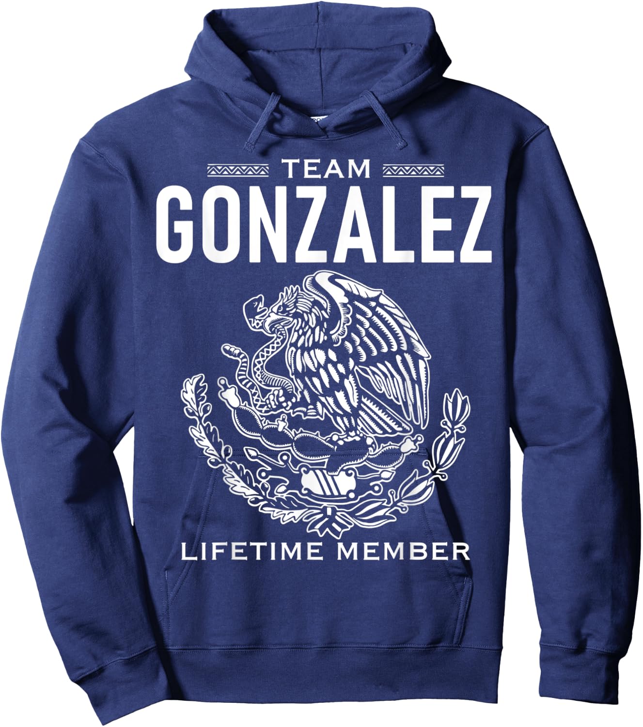 Team Gonzalez Lifetime Member Gift Shirt Proud Surname Hoodie - Hoodie | Navy