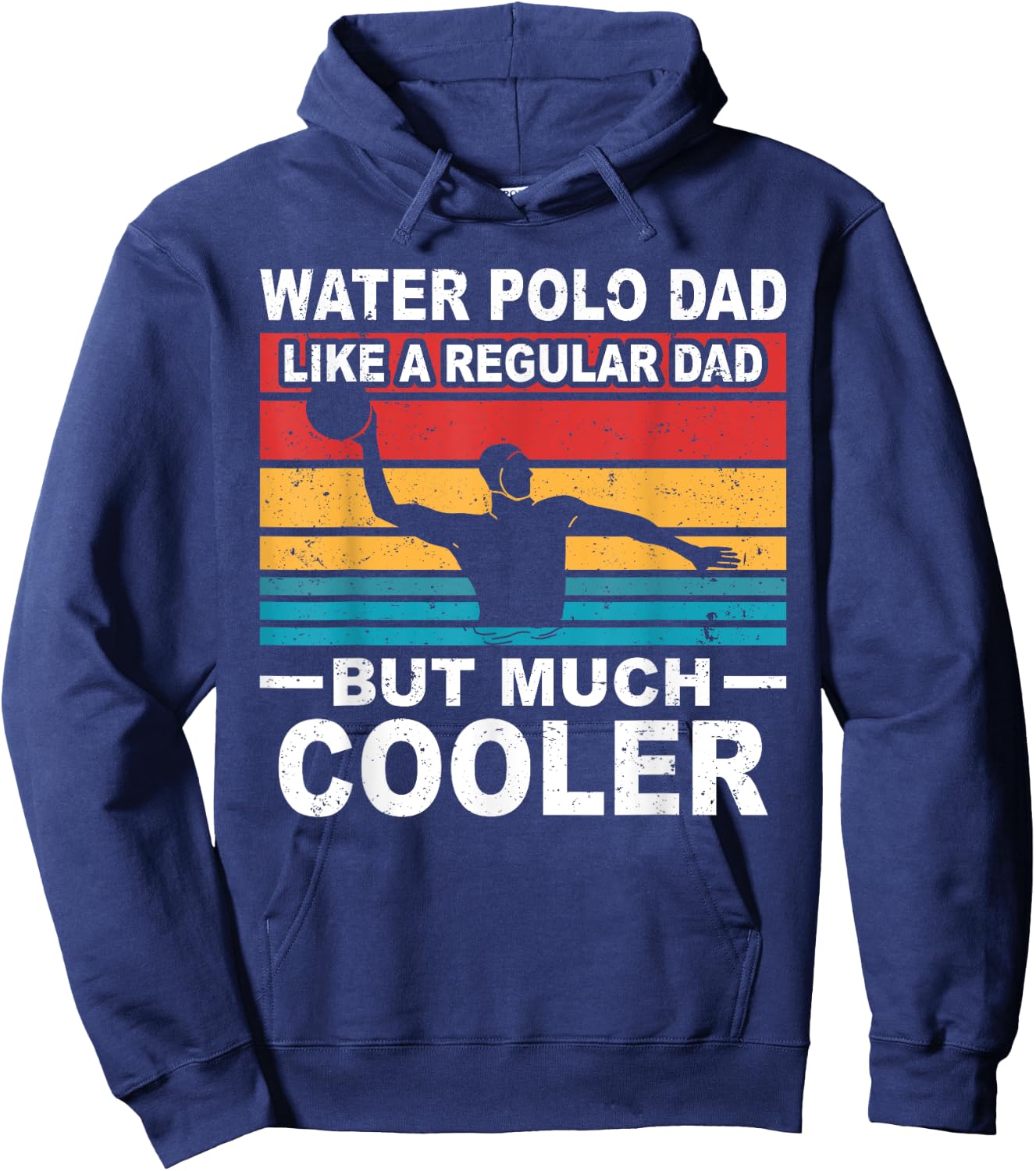 Water polo player father water polo sport dad Hoodie - Hoodie | Navy