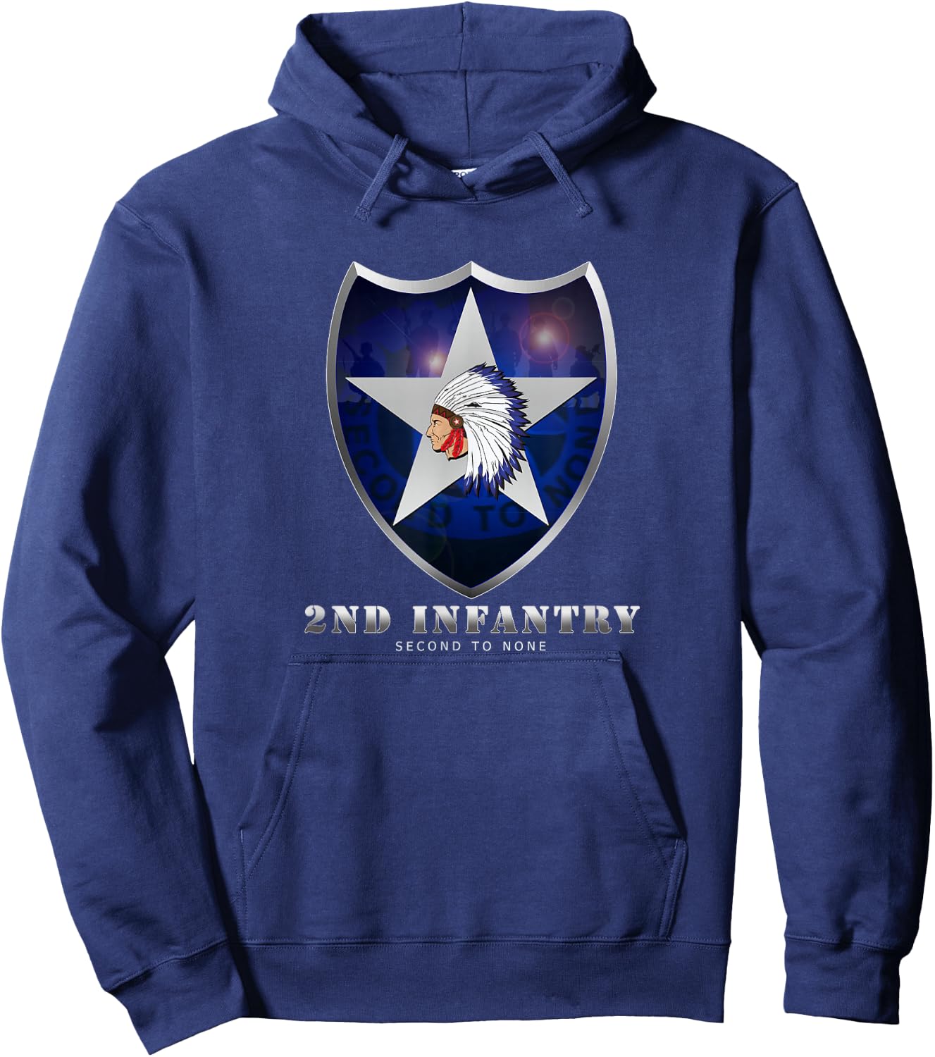 U.S. Army 2nd Infantry Division Hoodie - Hoodie | Navy