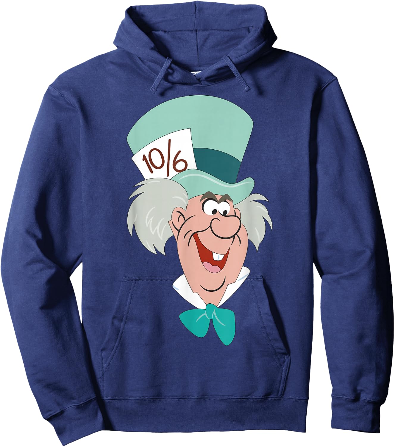 Disney Alice in Wonderland Mad Hatter Big Face Hoodie - Hoodie | Navy