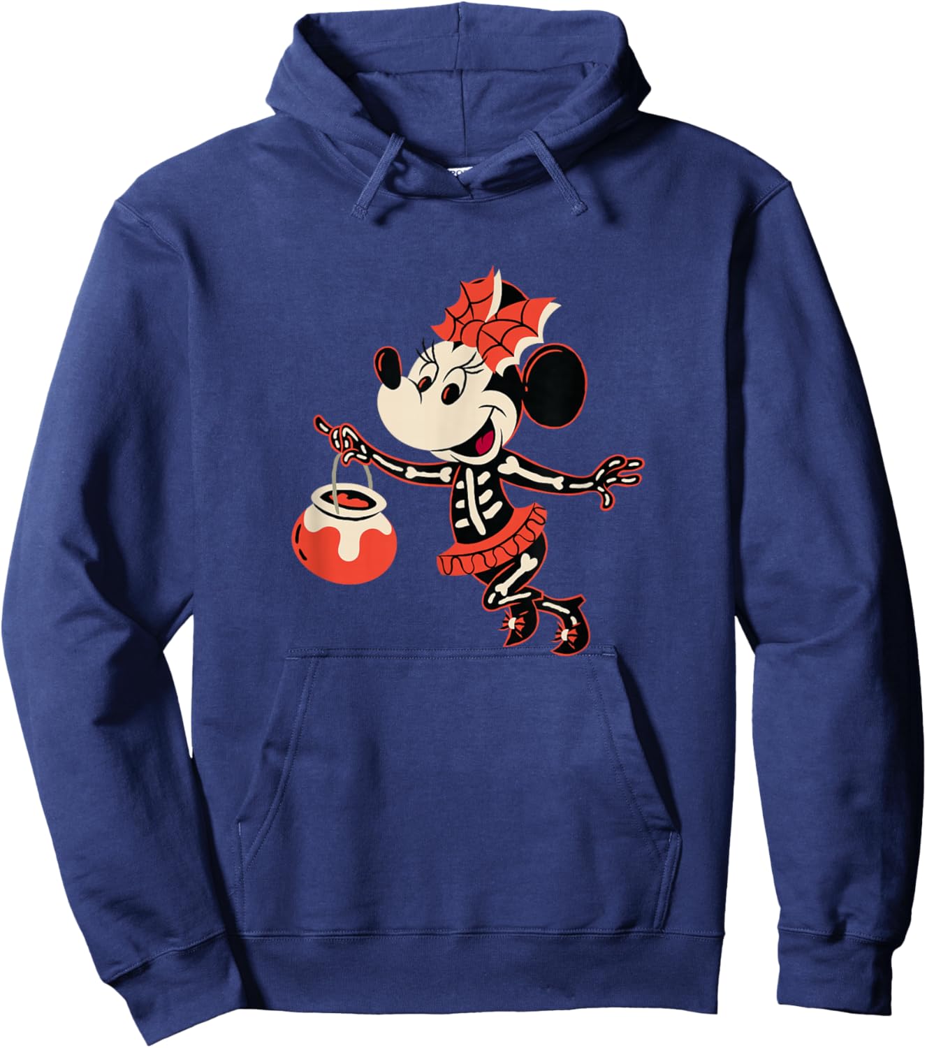 Disney Minnie Mouse Halloween Get Spooky Skeleton Costume Hoodie - Hoodie | Navy