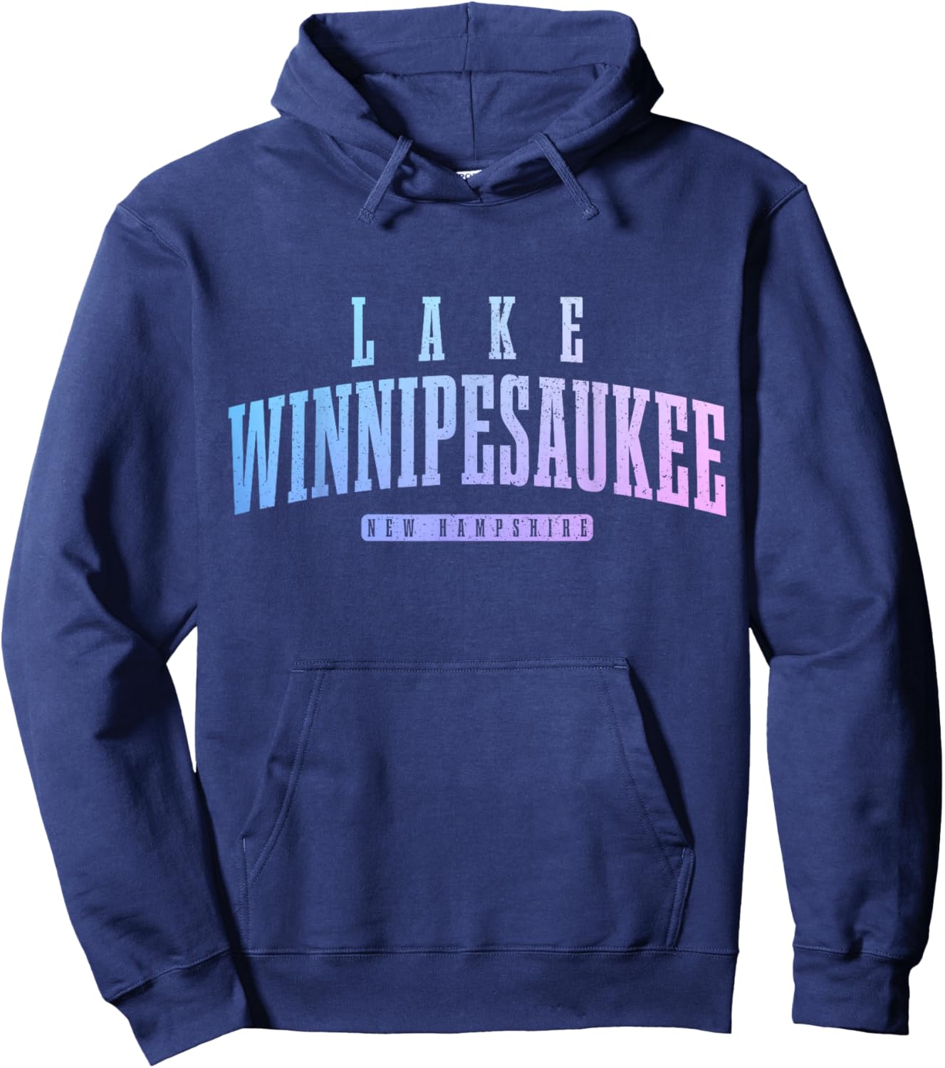 Lake Winnipesaukee New Hampshire Vintage Hoodie - Hoodie | Navy