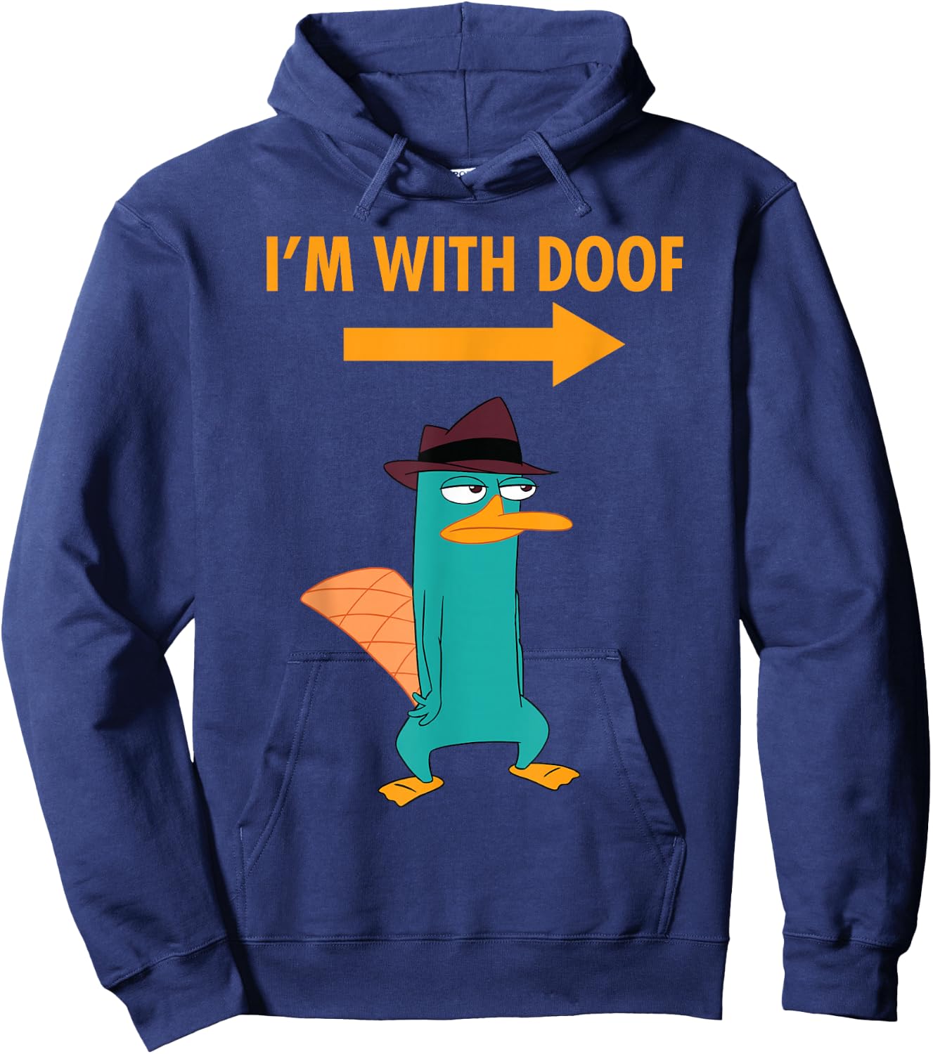 Phineas and Ferb: Candace Against The Universe I'm with Doof Small Hoodie - Hoodie | Navy