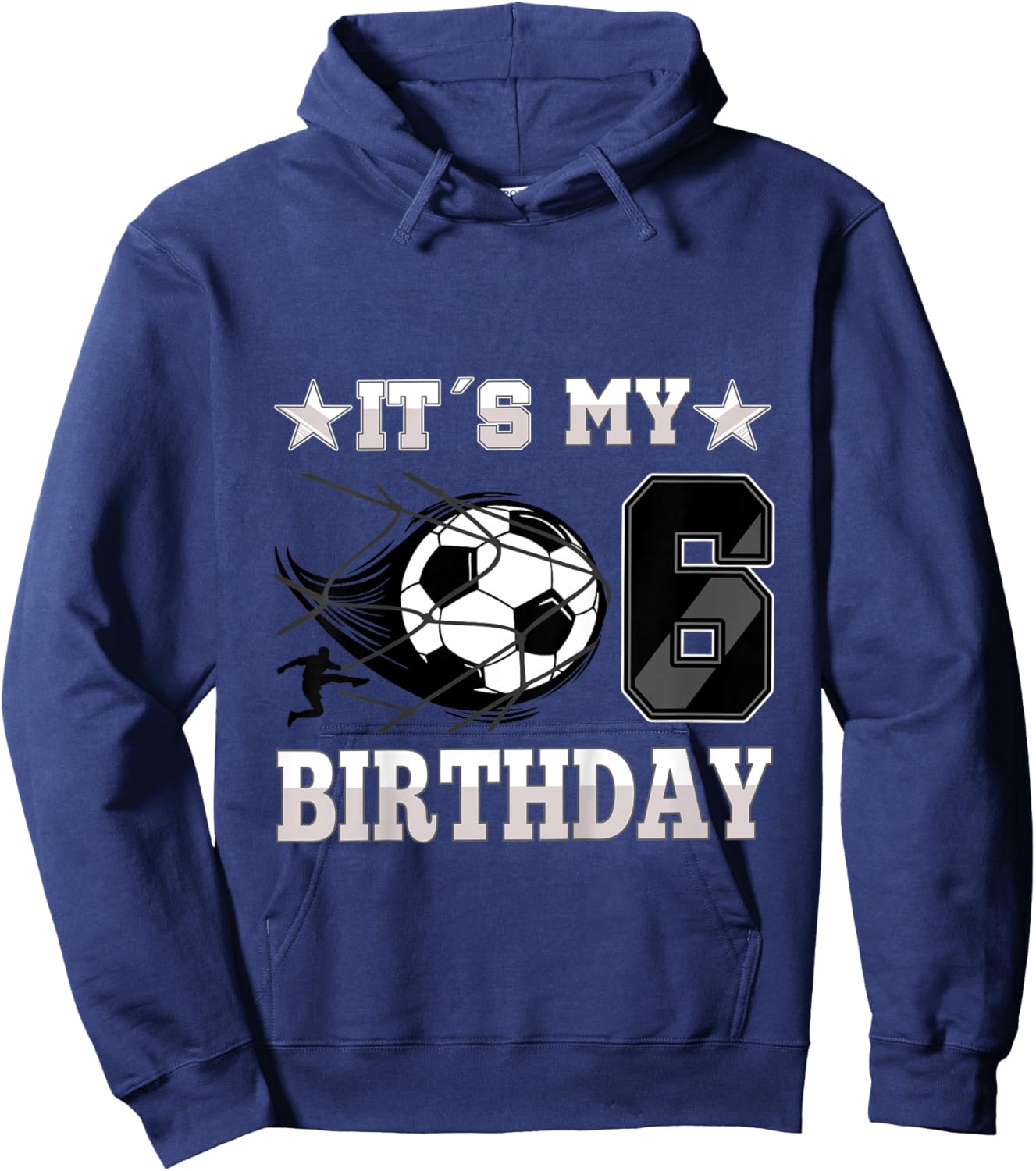 Soccer Birthday Party - 6th Birthday Boy 6 Years Old Hoodie - Hoodie | Navy