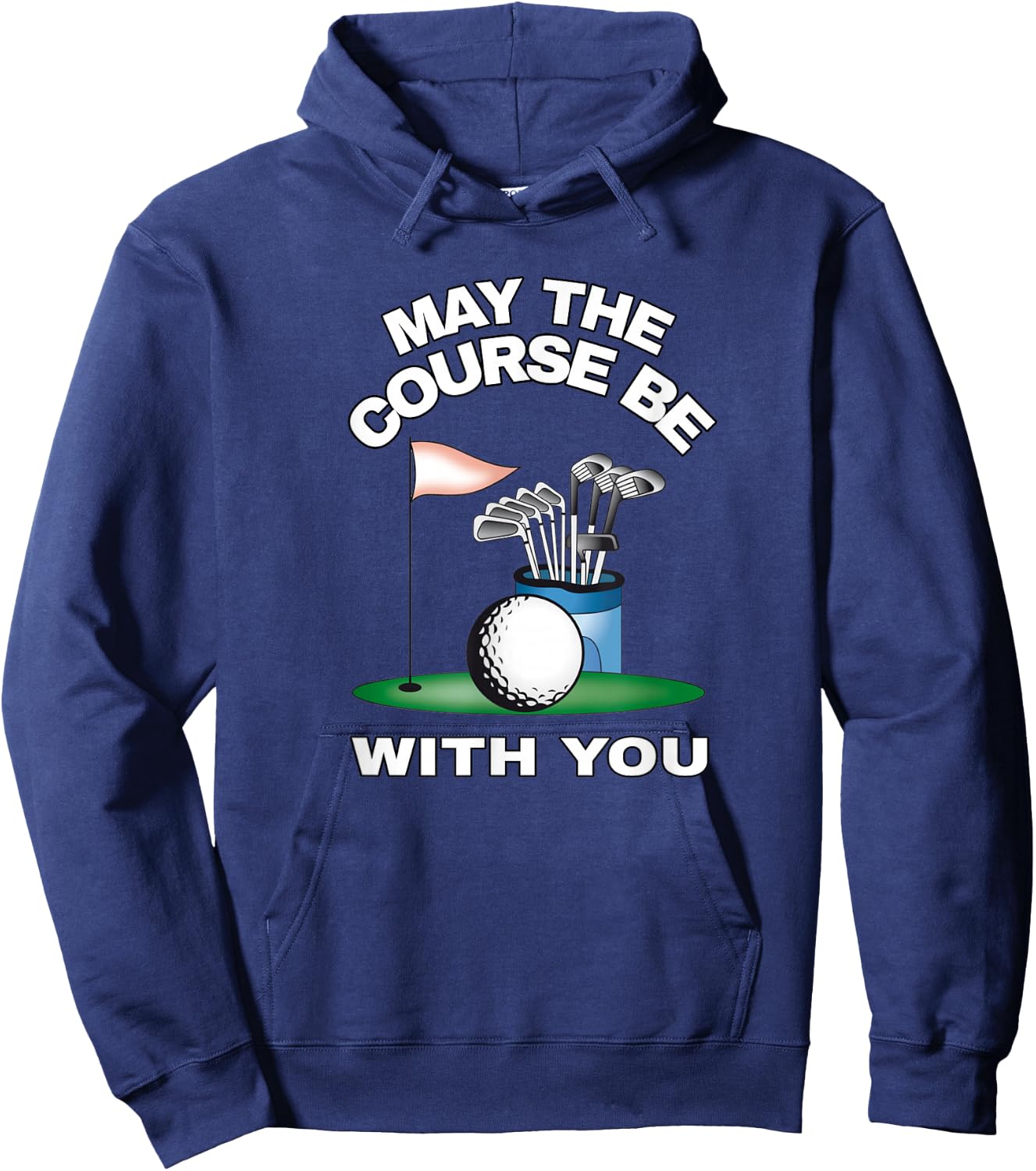May the course be with you, golf design Hoodie - Hoodie | Navy