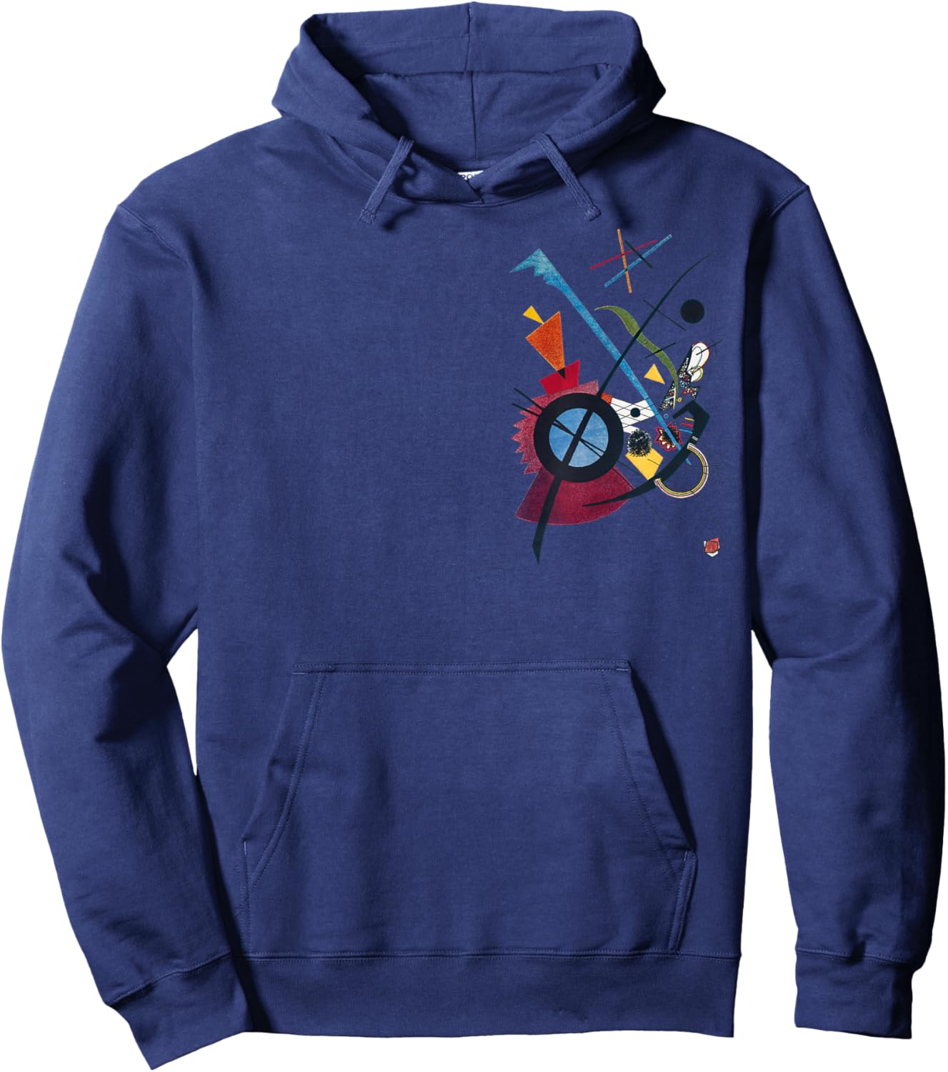 Crazy Colorful Abstract Uplifting Aesthetic Joy Kandinsky Hoodie - Hoodie | Navy