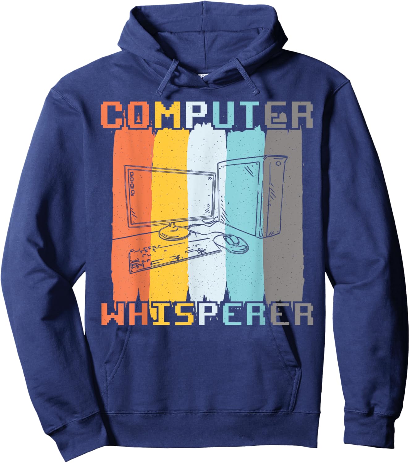Computer Whisperer Coding Funny Technology Nerd Hoodie - Hoodie | Navy