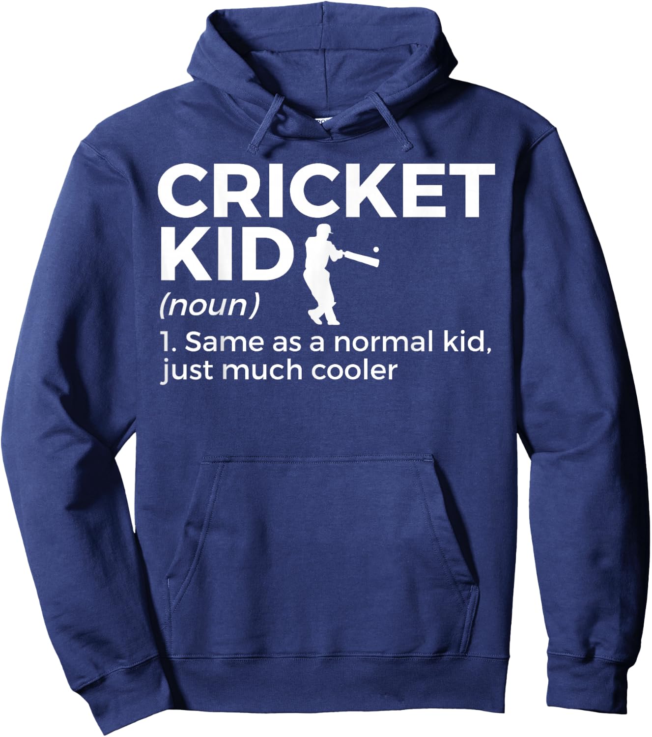 Funny Cricket Kid Definition Hoodie - Hoodie | Navy