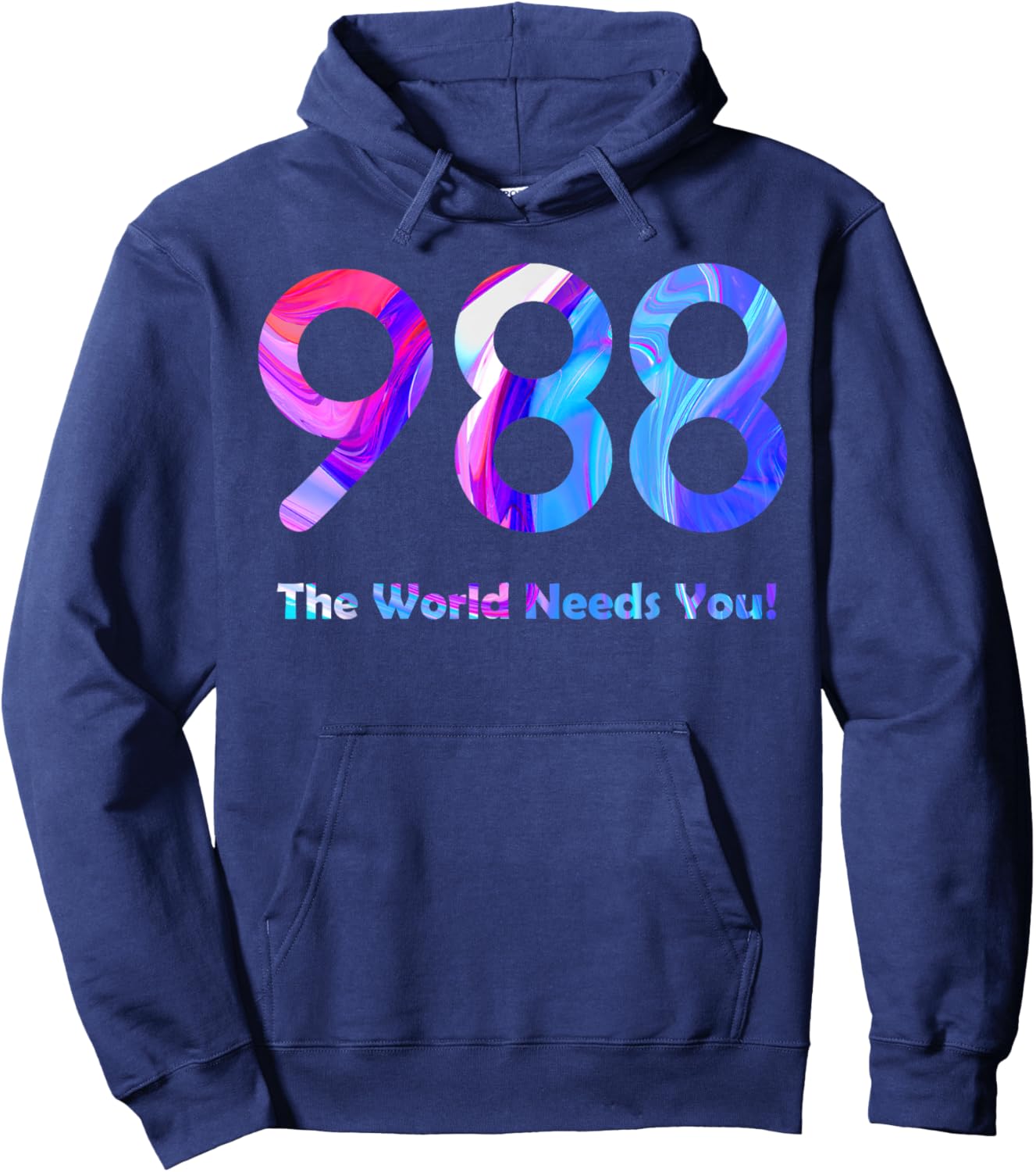 988 Suicide Prevention Stay Tomorrow Needs You Mental Health Hoodie - Hoodie | Navy