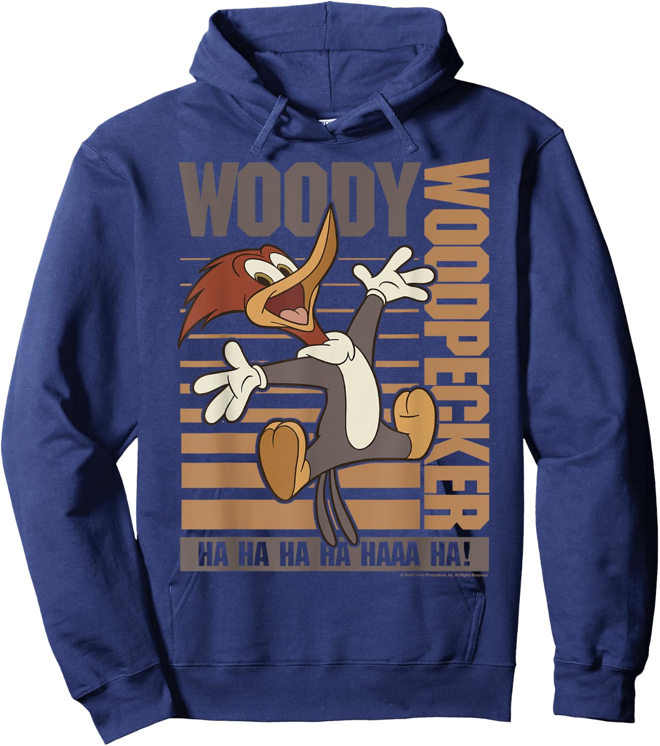 Woody Woodpecker Ha Ha Ha Jumping Poster Hoodie - Hoodie | Navy