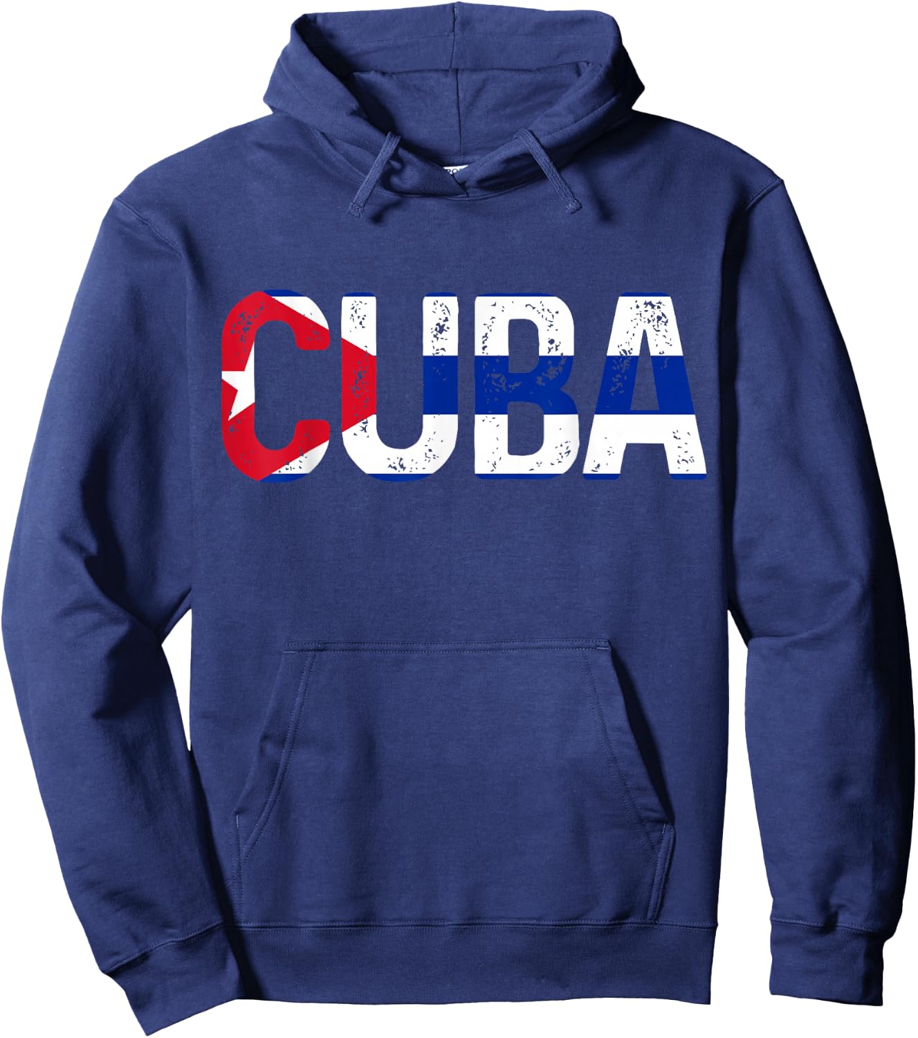 Cuba Cuban Flag Vintage Pride Hoodie - Hoodie | Navy