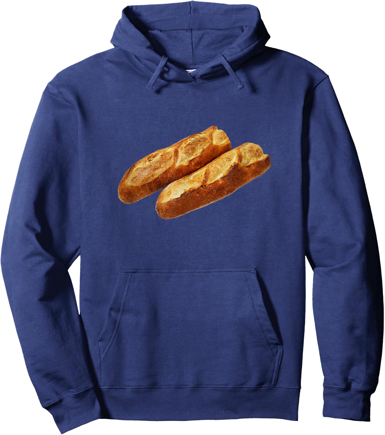 Cool Big bread Baguette loaf bakery Baking food Hoodie - Hoodie | Navy