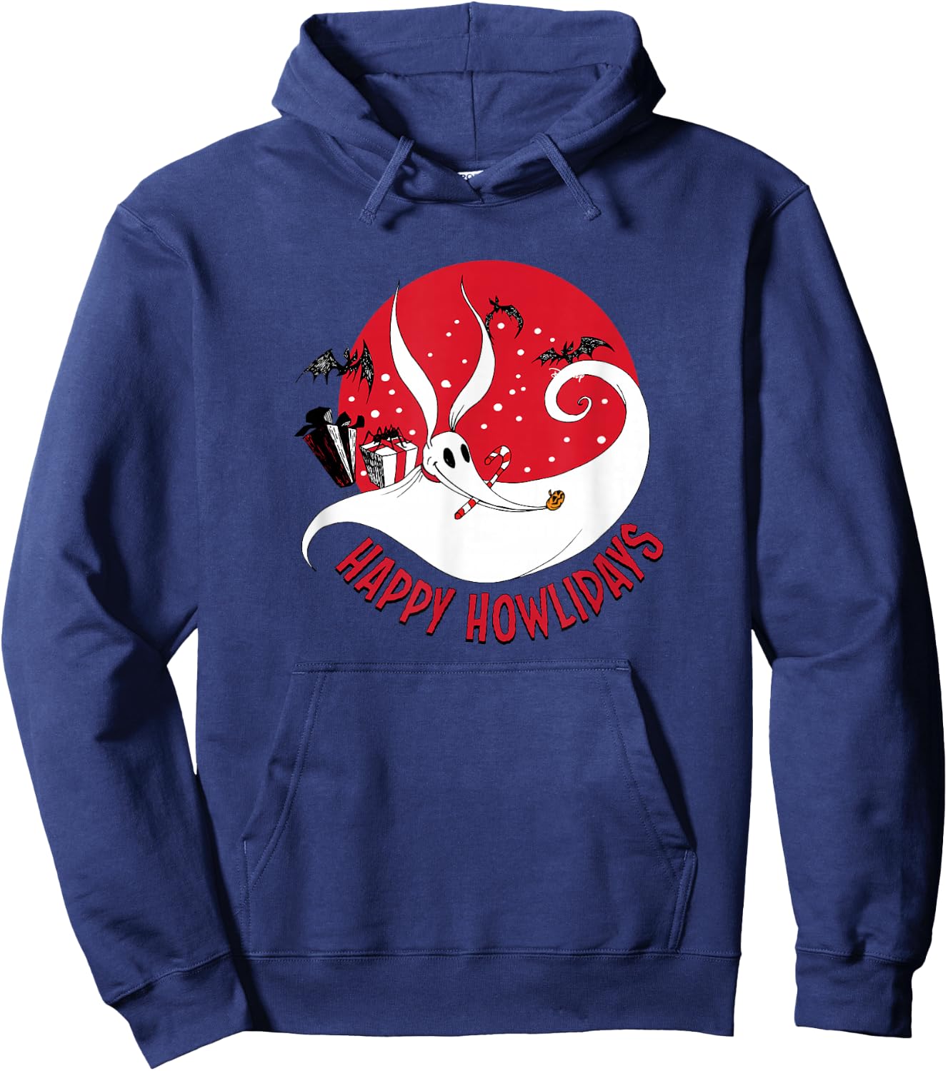 The Nightmare Before Christmas - Zero Happy Howlidays Hoodie - Hoodie | Navy