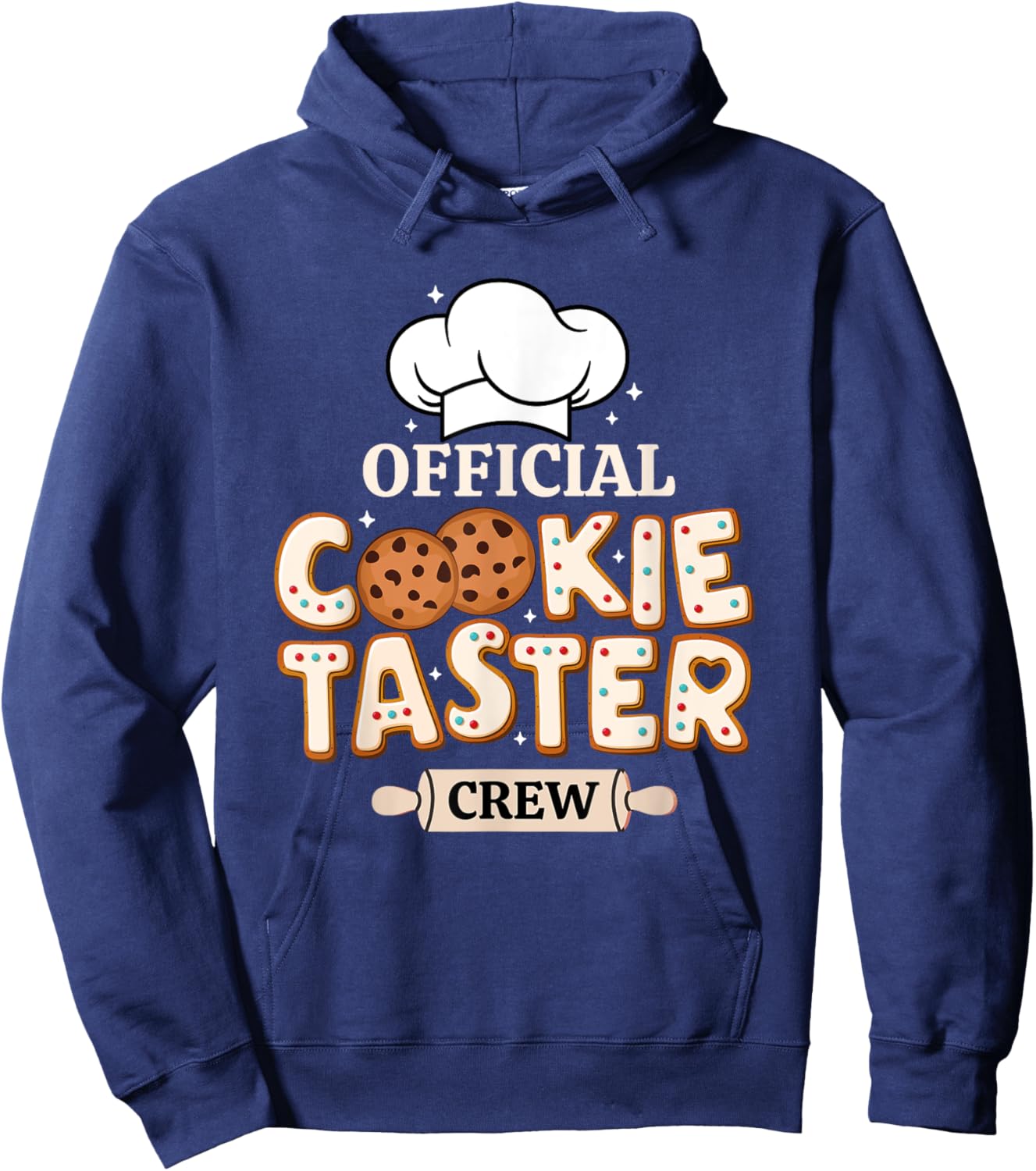 Official Cookie Taster Crew Funny Baking Team Family Holiday Hoodie - Hoodie | Navy