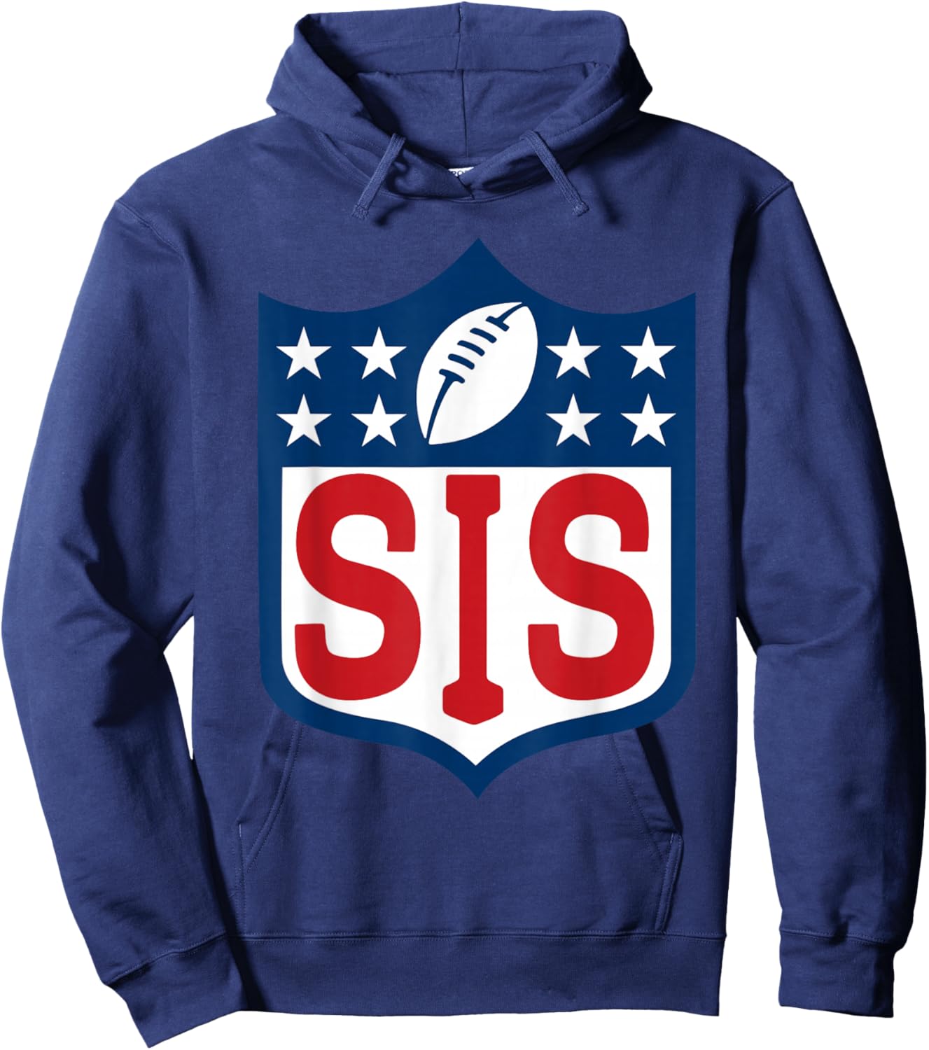 Sis American Football Happy Birthday Family Matching Retro Hoodie - Hoodie | Navy