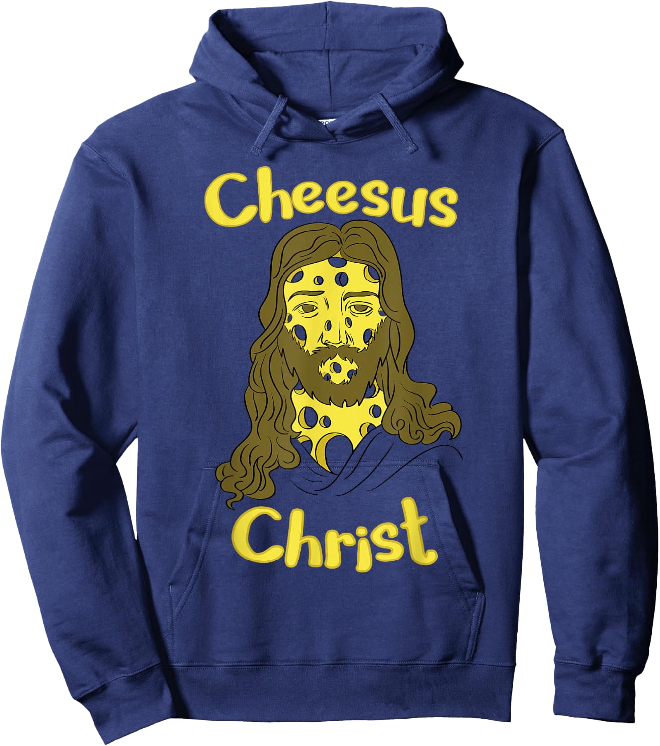 Cheesus Christ Cheese Lover Funny Jesus Shirt Hoodie - Hoodie | Navy