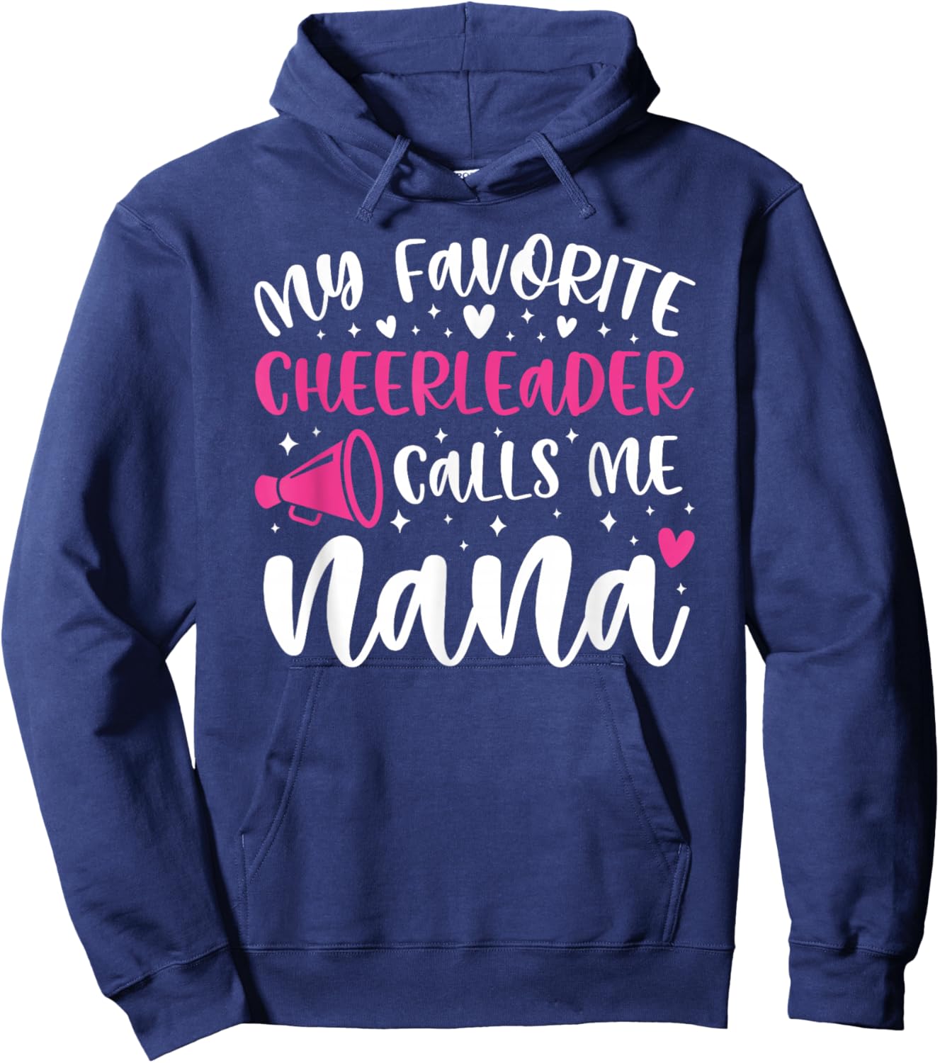 Proud Cheer Nana Grandma Of A Cheerleader Nana Hoodie - Hoodie | Navy