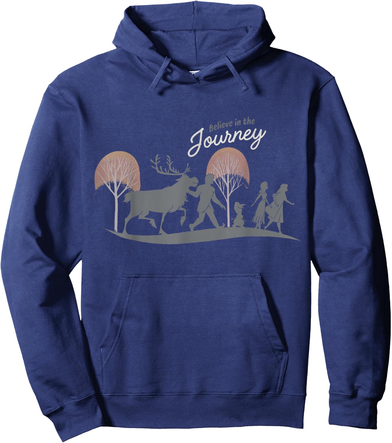 Disney Frozen 2 Believe In The Journey Group Silhouettes Hoodie - Hoodie | Navy