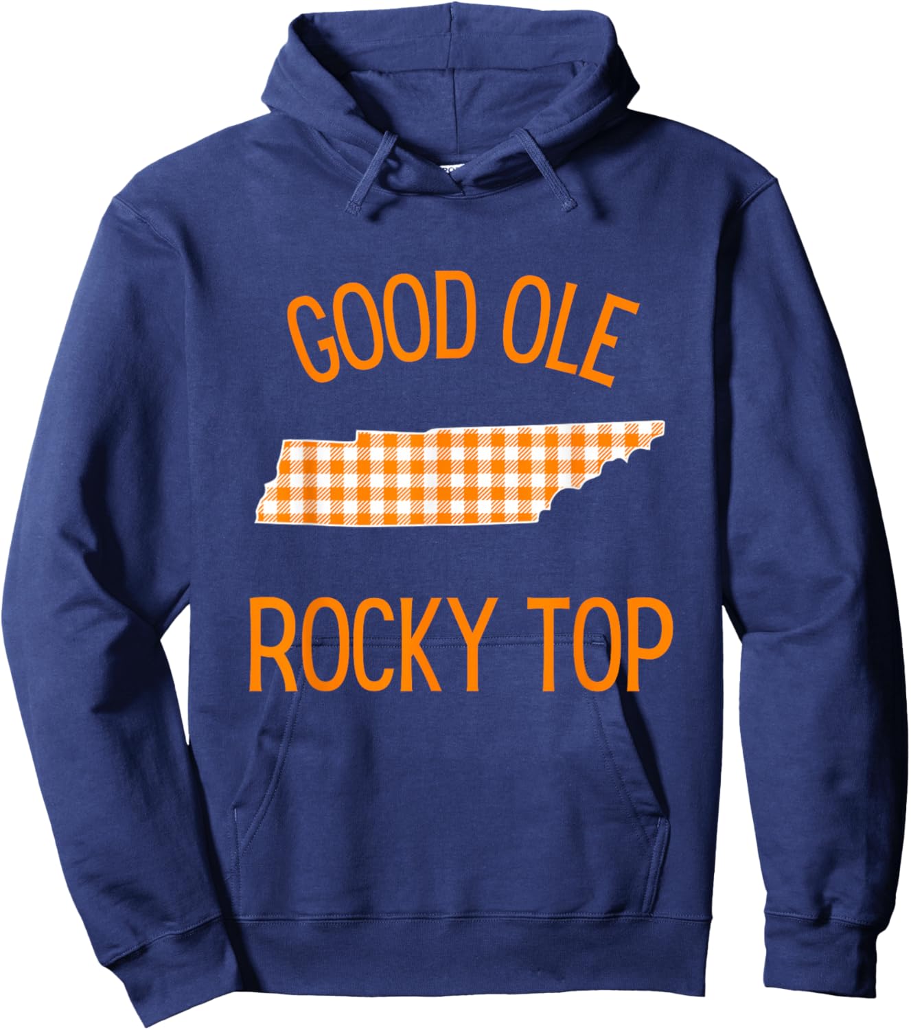 Tennessee Buffalo Plaid Classic Design - Cute Tennessee Hoodie - Hoodie | Navy