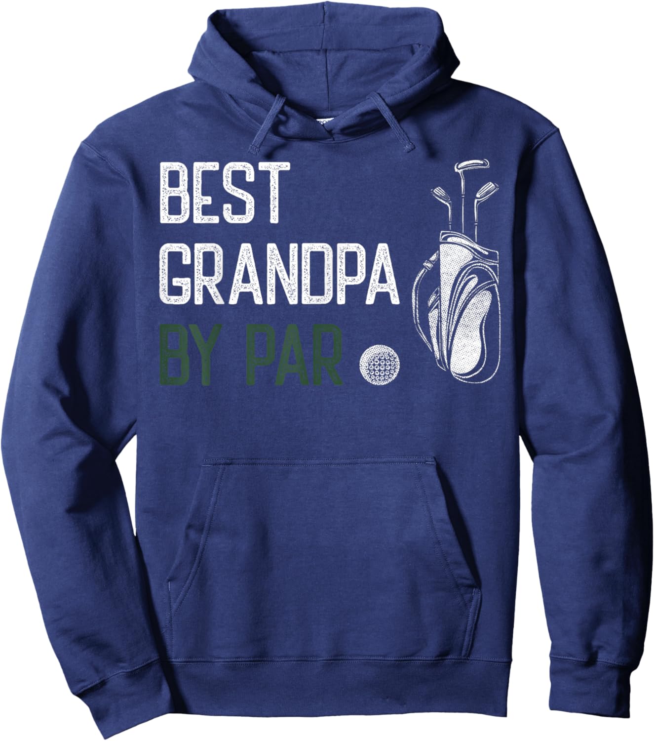 Best Grandpa by Par Golfer Golf Player Dad Father's Day Hoodie - Hoodie | Navy