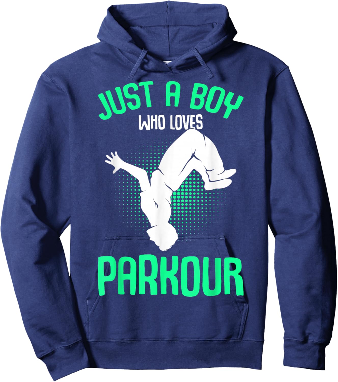 Just a Boy who Loves Parkour Freerunner Traceur Boys Kids Hoodie - Hoodie | Navy