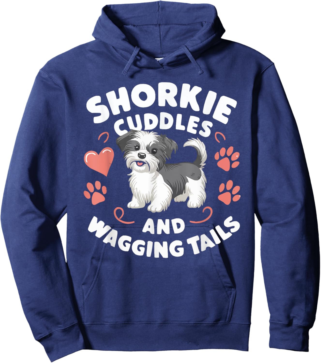 Shorkie Owner Dog Lover Puppy Shih Tzu Yorkshire Terrier Hoodie - Hoodie | Navy