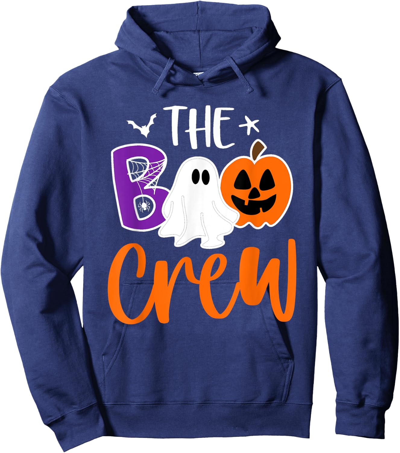 Halloween The Boo Crew Cute Ghost Spooky Family Matching Hoodie - Hoodie | Navy