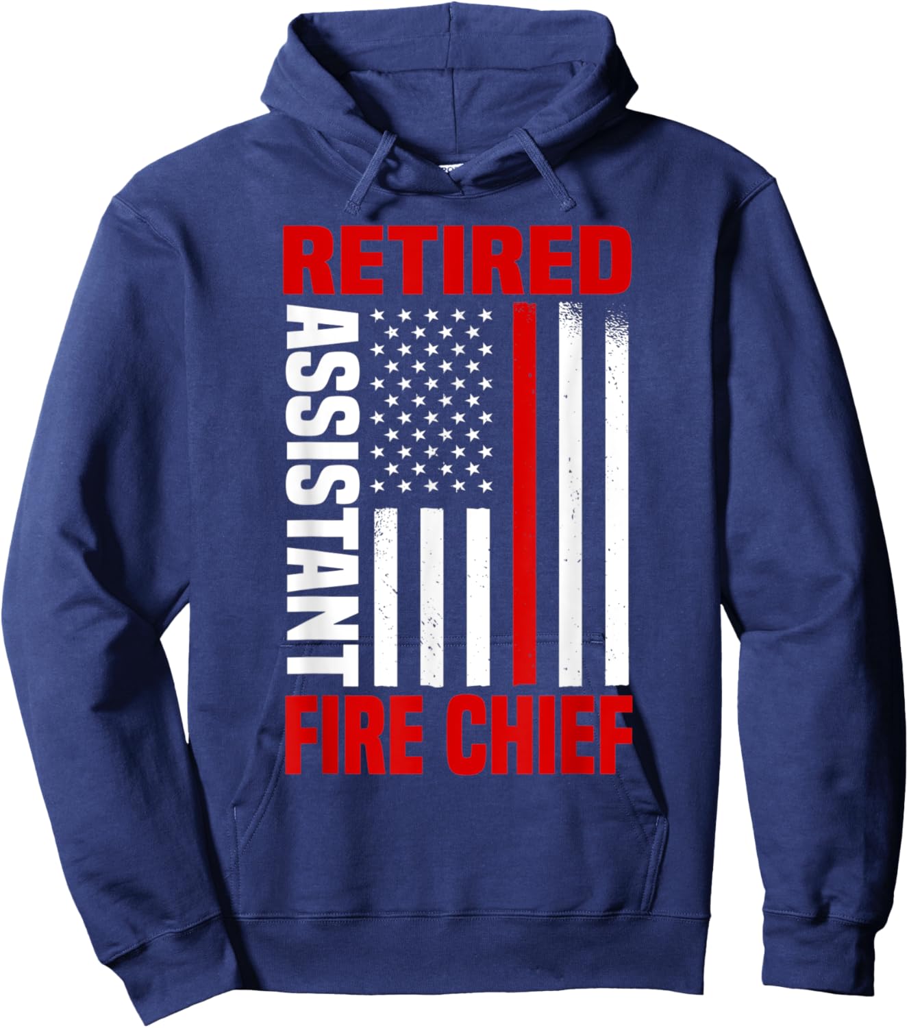 Retired Assistant Fire Chief Retirement Plan Fourth Of July Hoodie - Hoodie | Navy