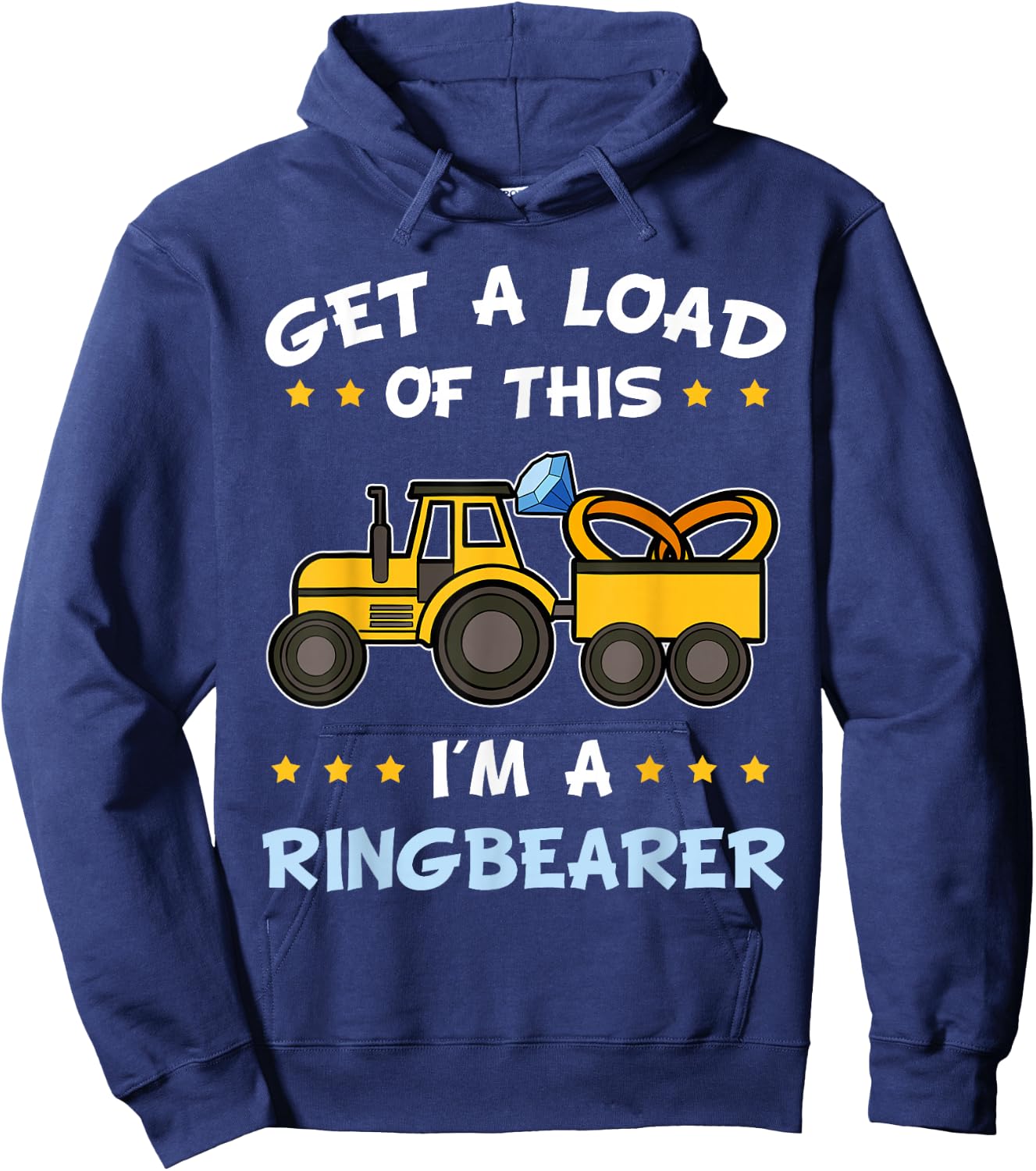 Get A Load Of This I'm The Ring Bearer Truck Boy Gift Hoodie - Hoodie | Navy