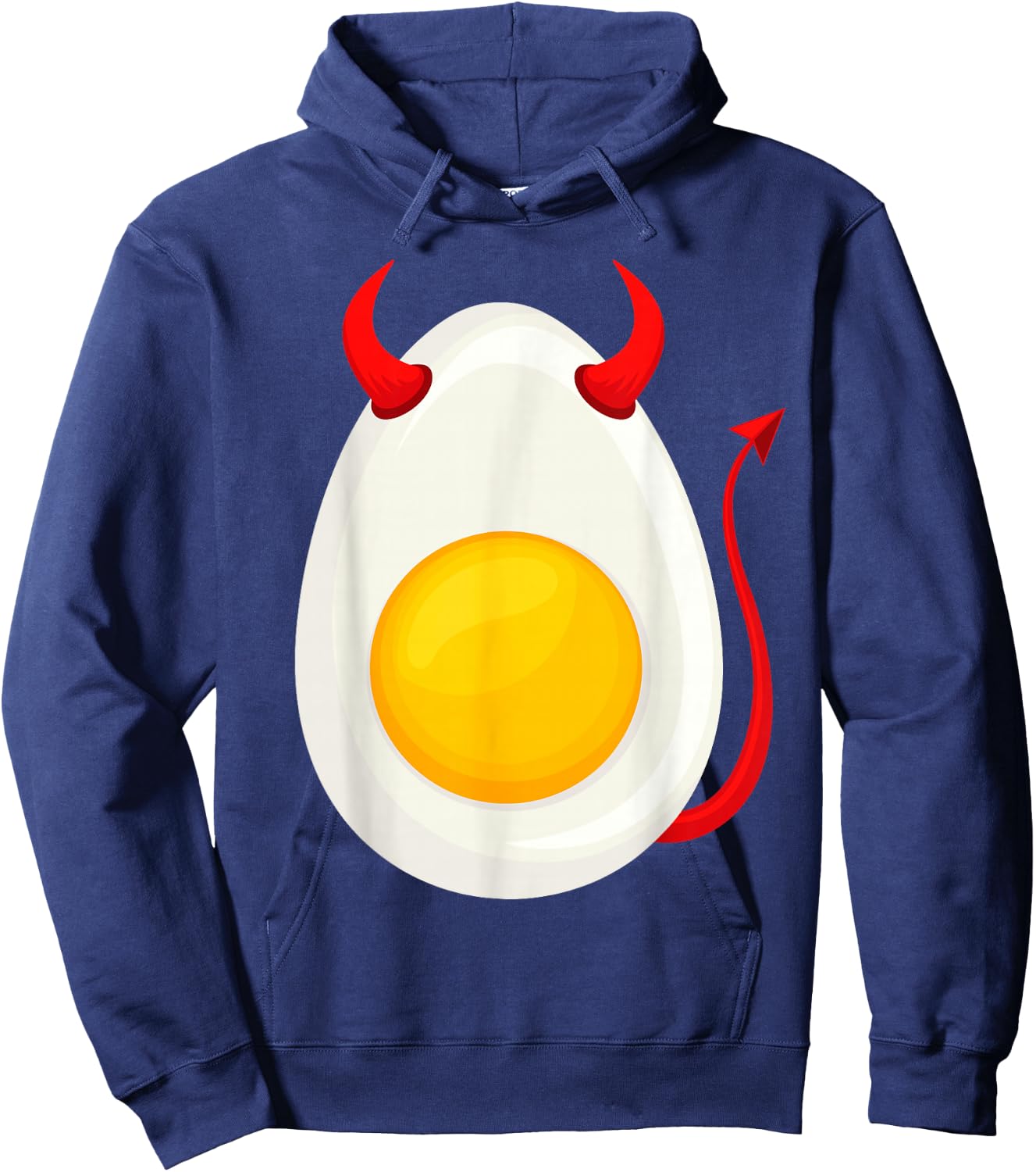 Funny Deviled Egg Cosplay DIY Halloween Costume Day Kid Boy Hoodie - Hoodie | Navy