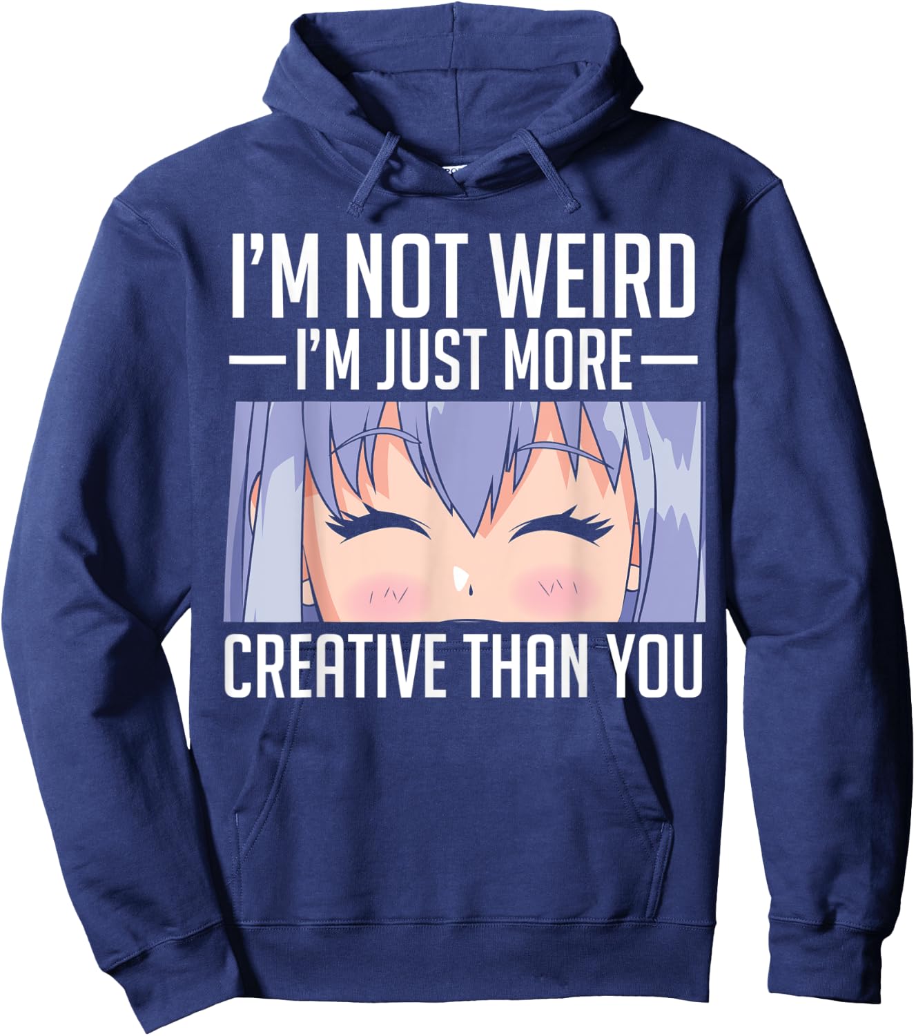 Anime Girl Weird Cosplay Hoodie - Hoodie | Navy