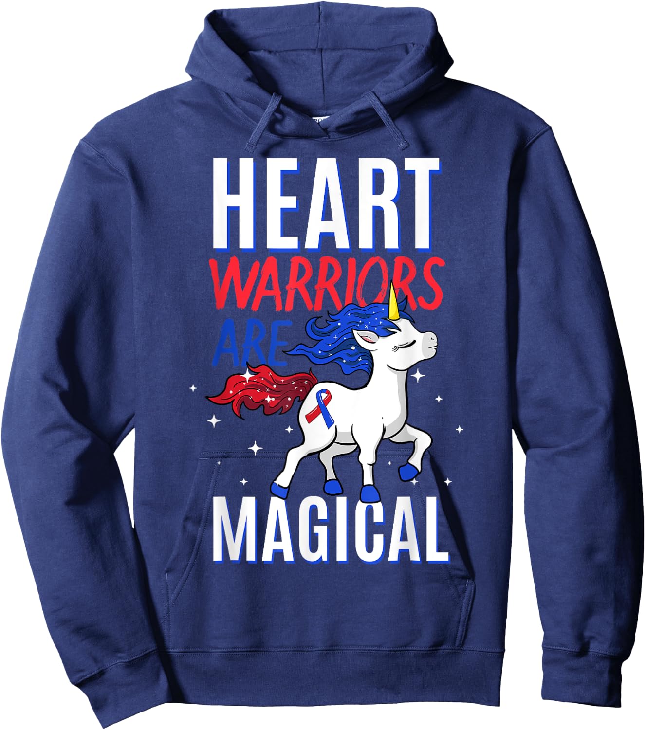 Heart Warriors Are Magical Congenital Heart Disease Hoodie - Hoodie | Navy