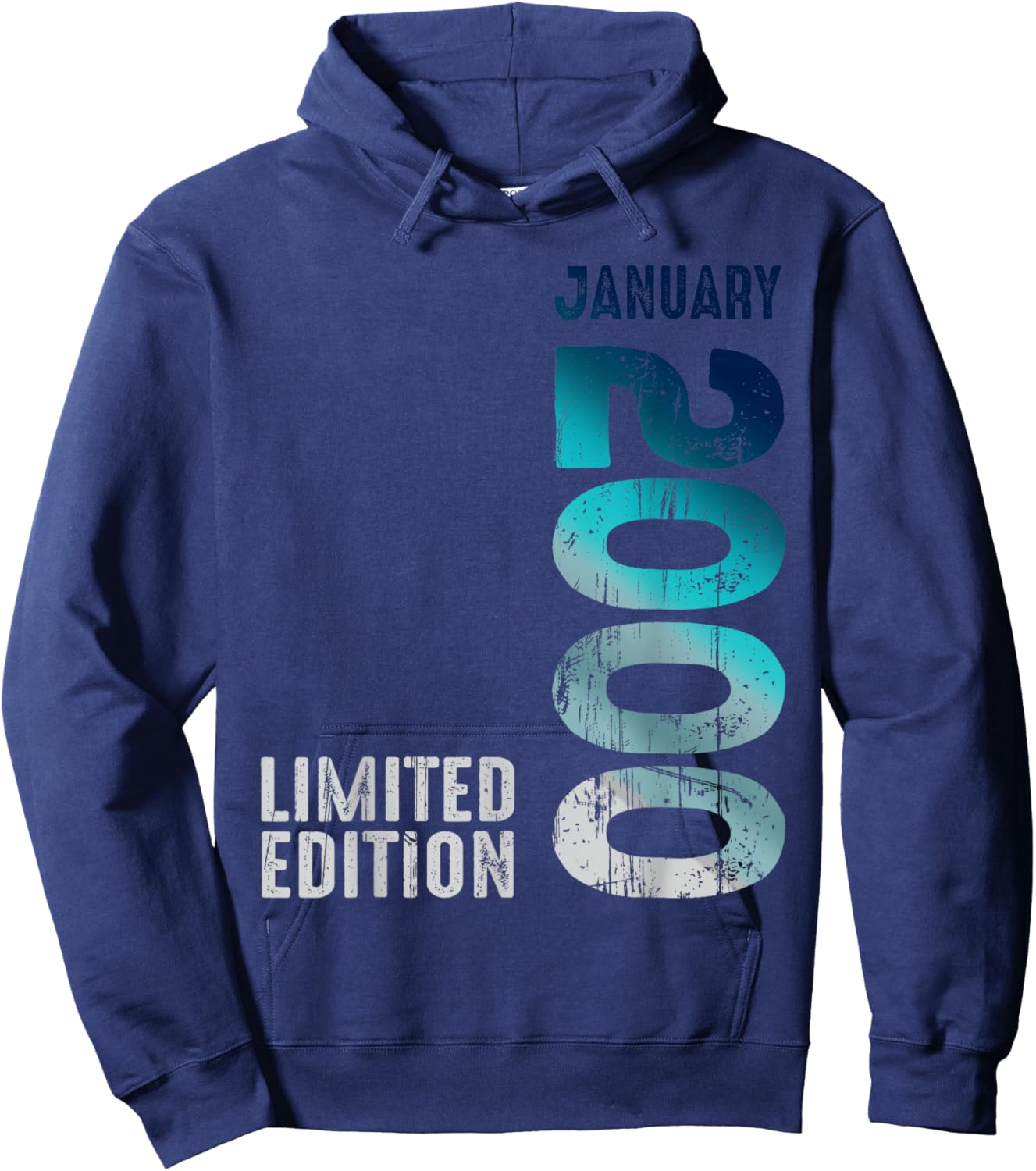 January 2000 Year 2000 Retro 2000 Vintage Limited Edition Hoodie - Hoodie | Navy