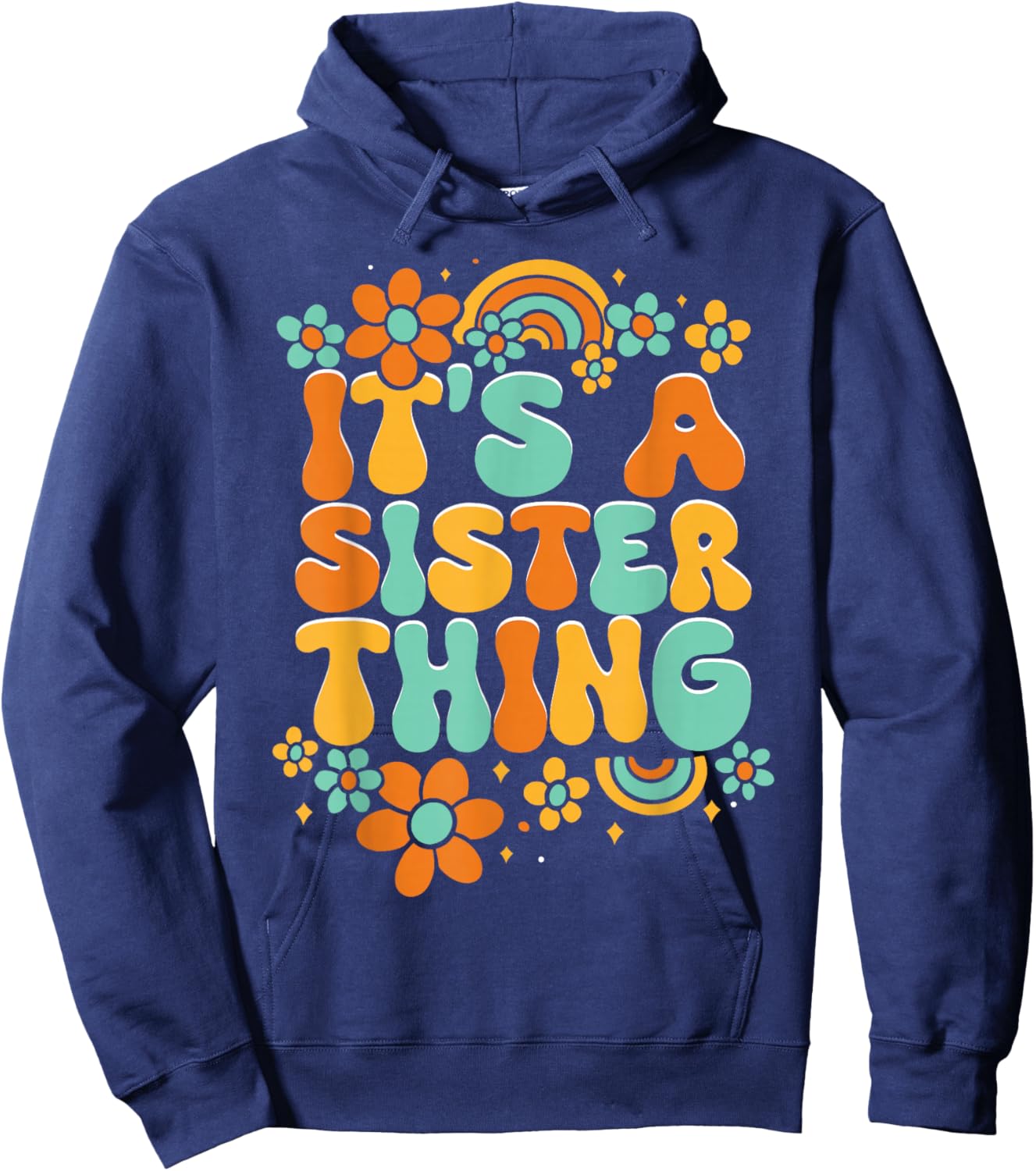Women Family Matching Sister It's A Sister Thing Hoodie - Hoodie | Navy