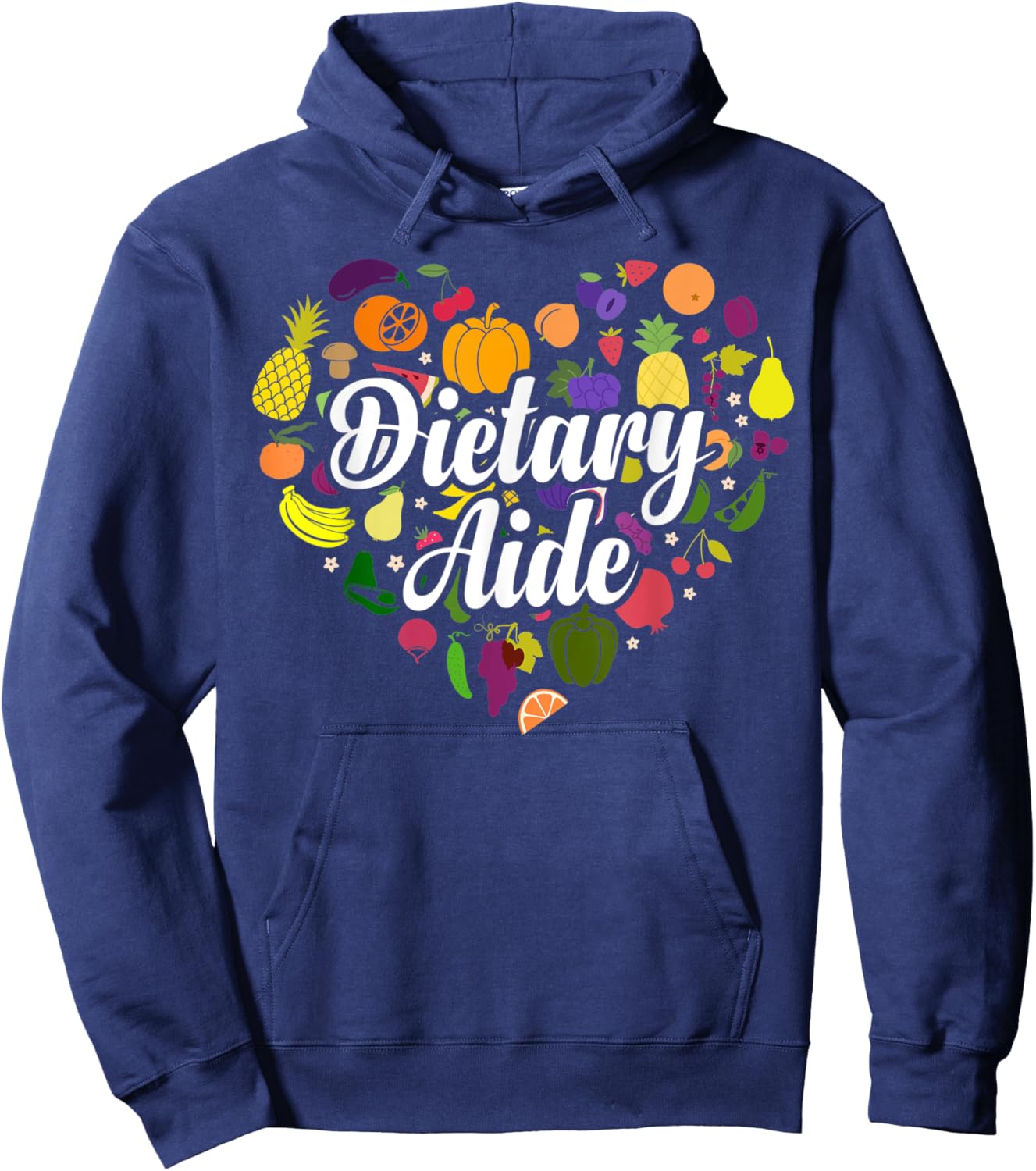 Cute Dietary Aide Heart Hoodie - Hoodie | Navy