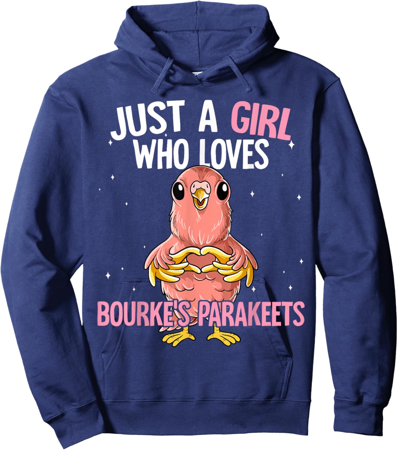 Just A Girl Who Loves Bourke's Parakeets Bourke Parakeet Hoodie - Hoodie | Navy