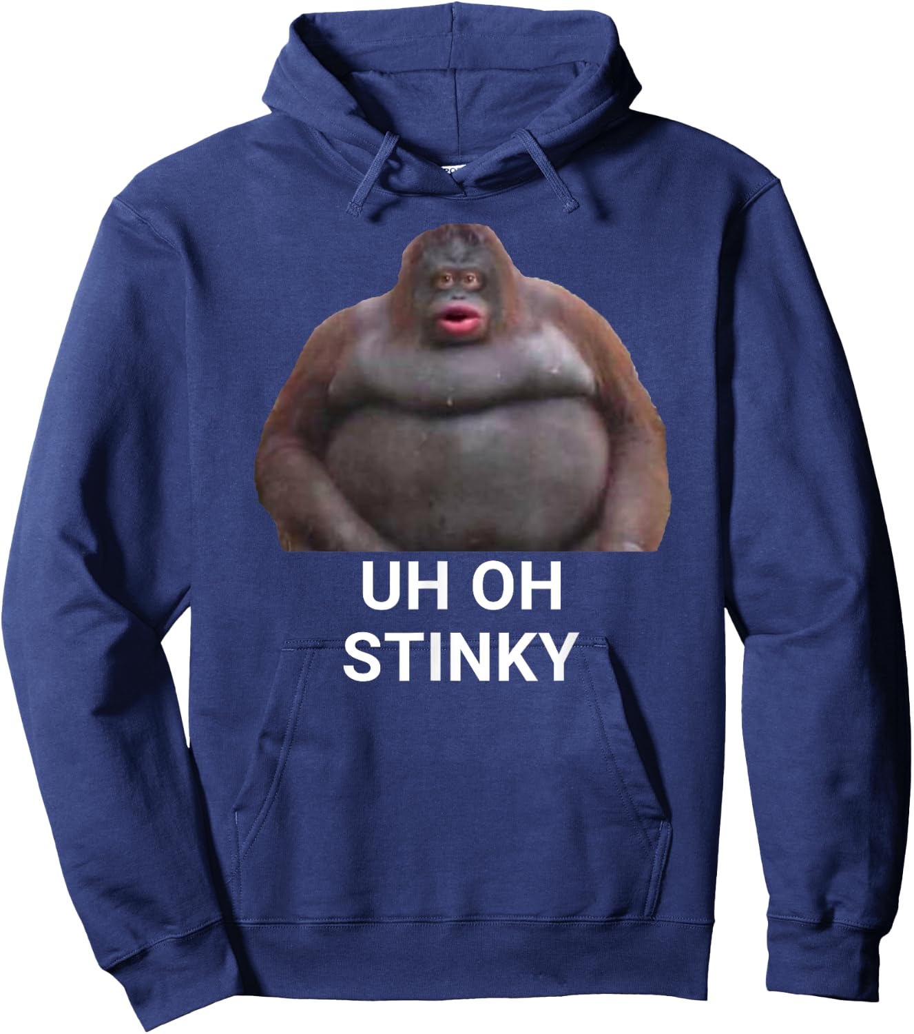 Uh Oh Stinky Poop Dank Memes Le Monke Hoodie - Hoodie | Navy