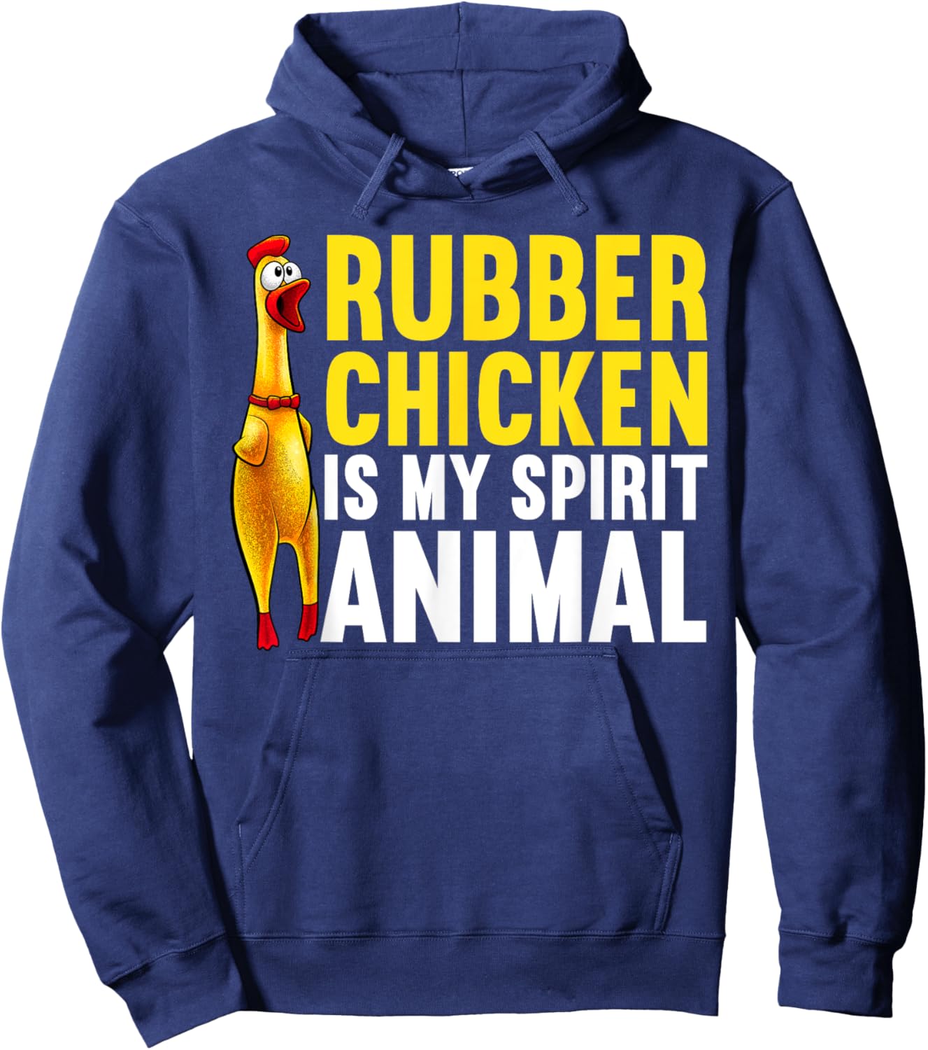 Funny Rubber Chicken Women Kids Rubber Chicken Lover Hoodie - Hoodie | Navy
