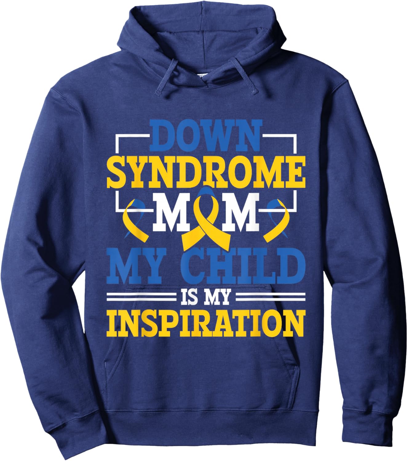 Down Syndrome Mom - Down Syndrome Awareness Day Hoodie - Hoodie | Navy